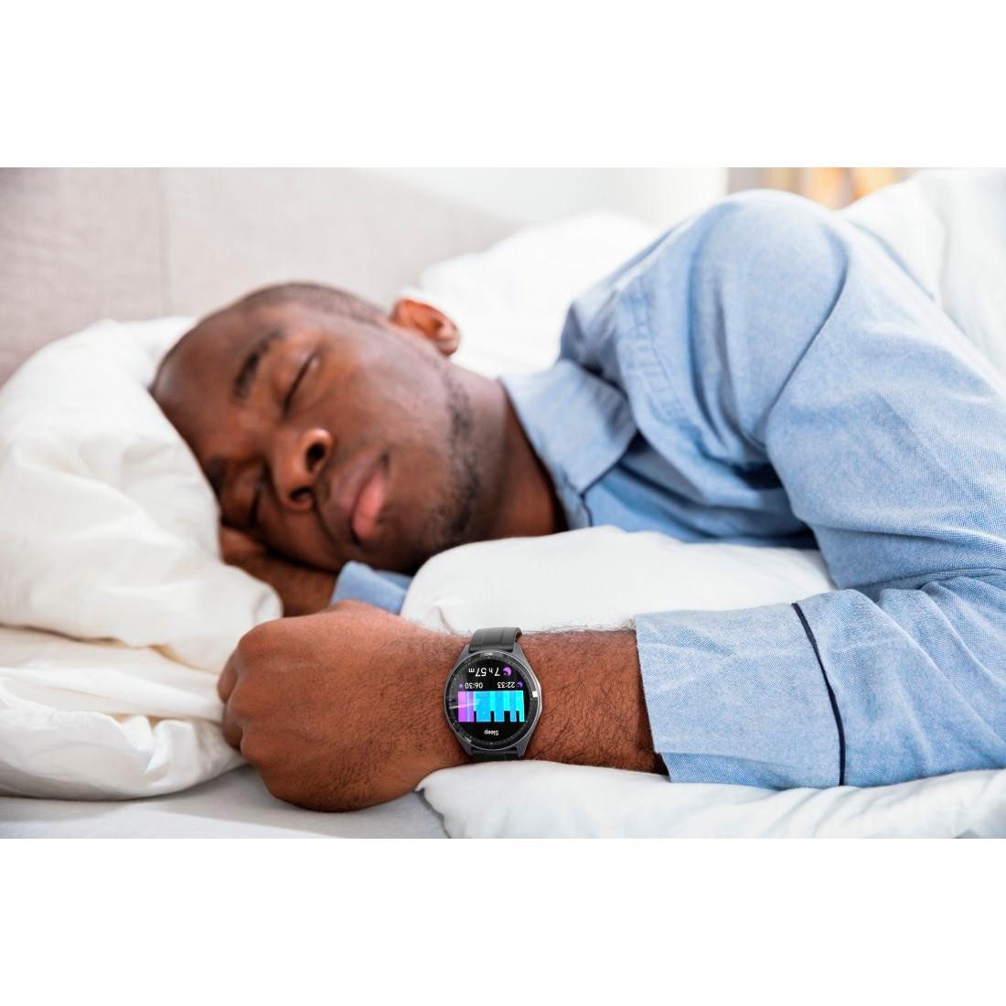 Hama Smartwatch 1,43“ met GPS (fitness, belfunctie, hartslag, waterdicht)