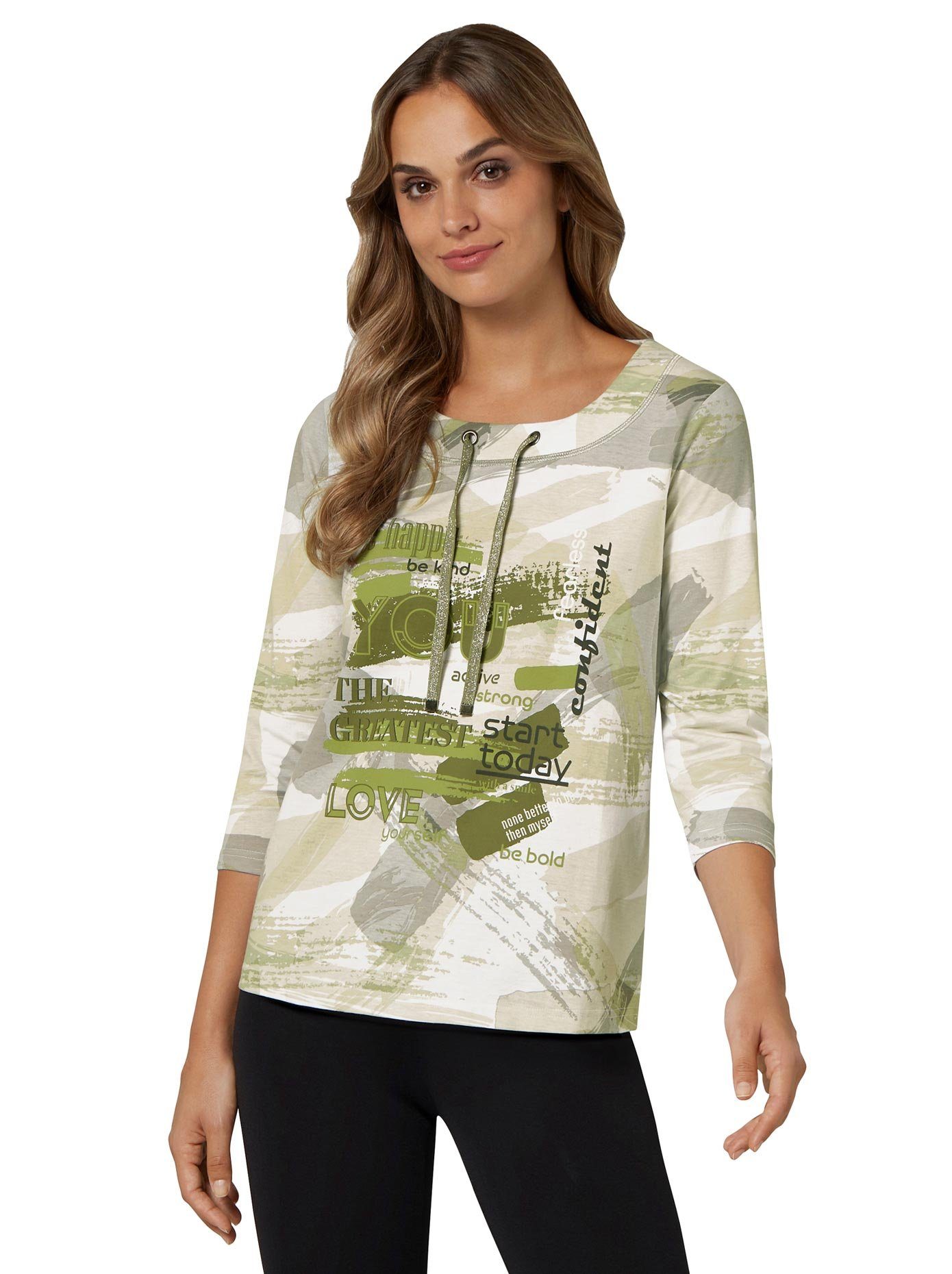 Classic Basics Shirt met 3/4-mouwen Shirt (1-delig)