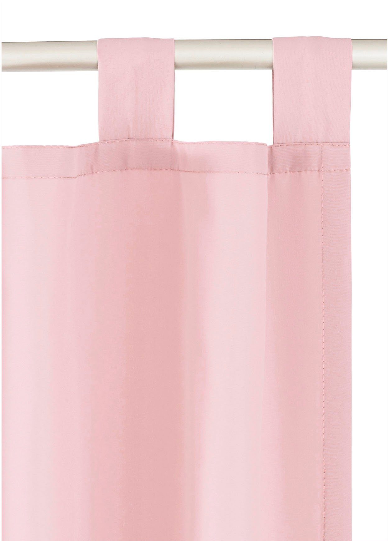 Home affaire Gordijn Parry set van 2, ondoorzichtig, monochroom, basic (2 stuks)