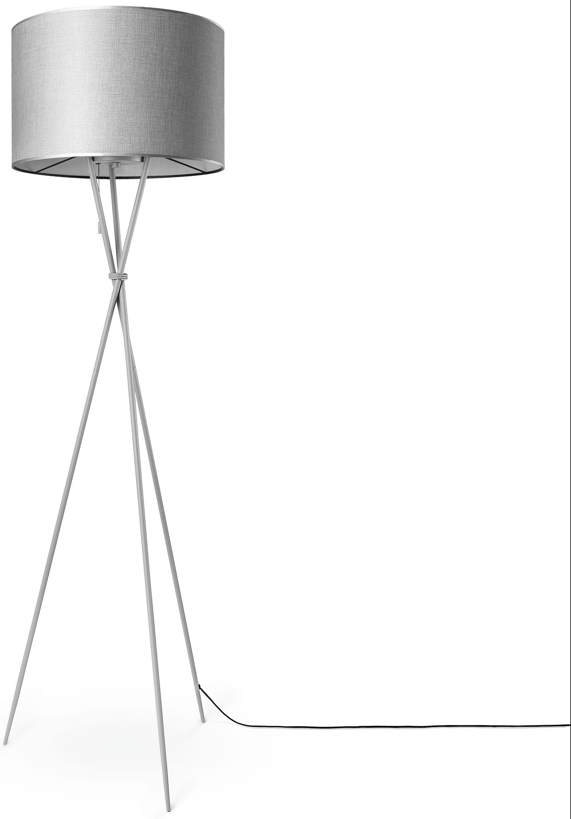 Paco Home Staande lamp KATE CANVAS UNI COLOR