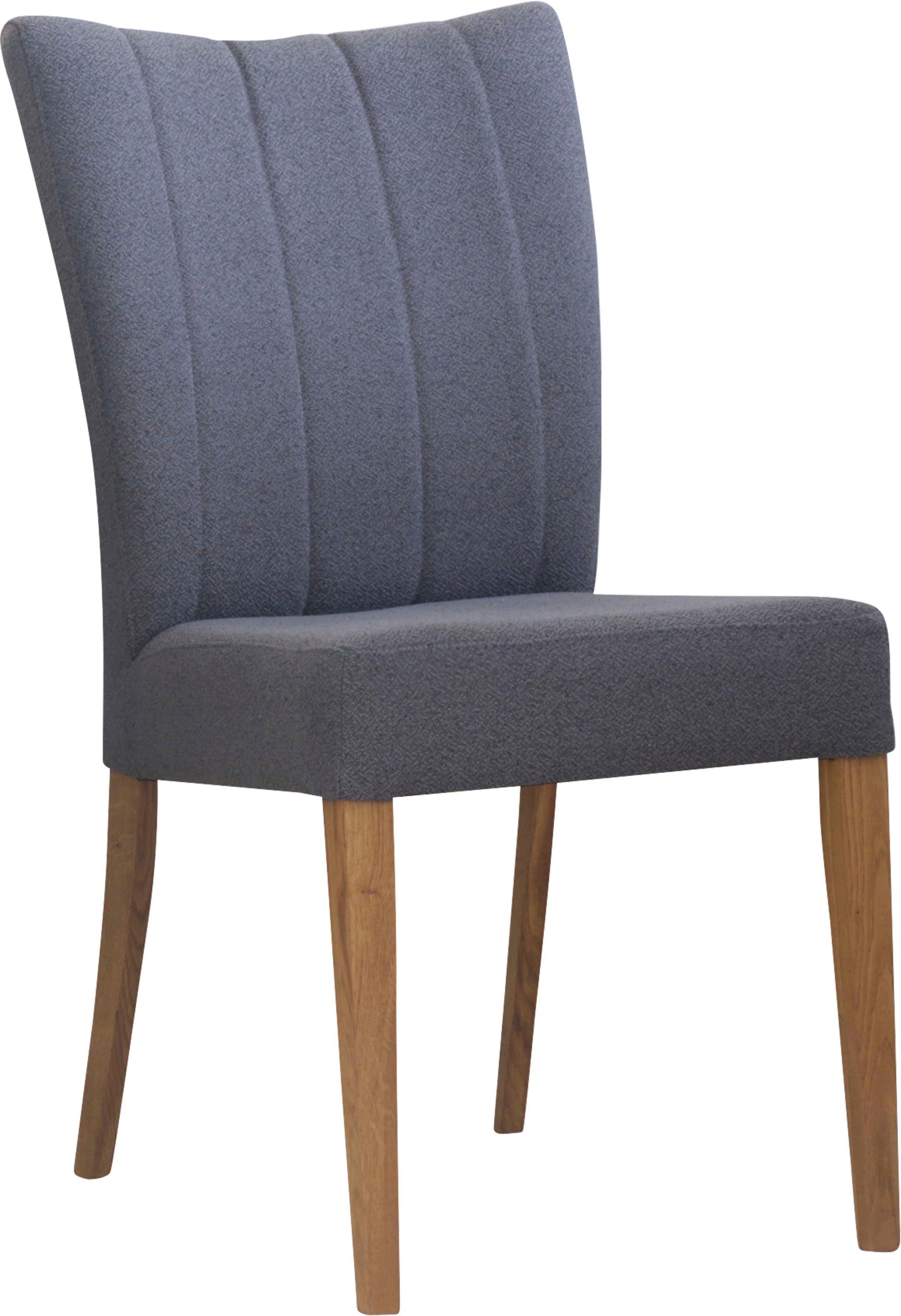 Home affaire Stoel met 4 poten Dia Frame massief eiken geolied (set, 2 stuks)