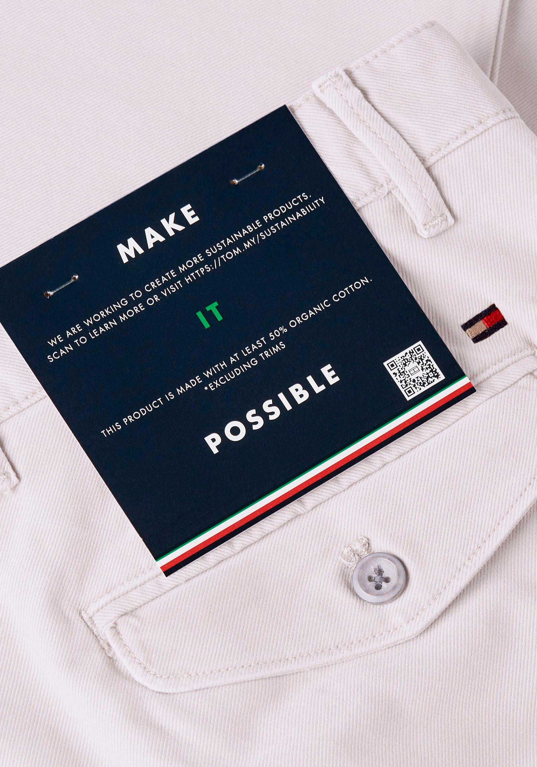 Tommy Hilfiger Chino CHELSEA GABARDINE GMD met logo borduursel op de achterzak