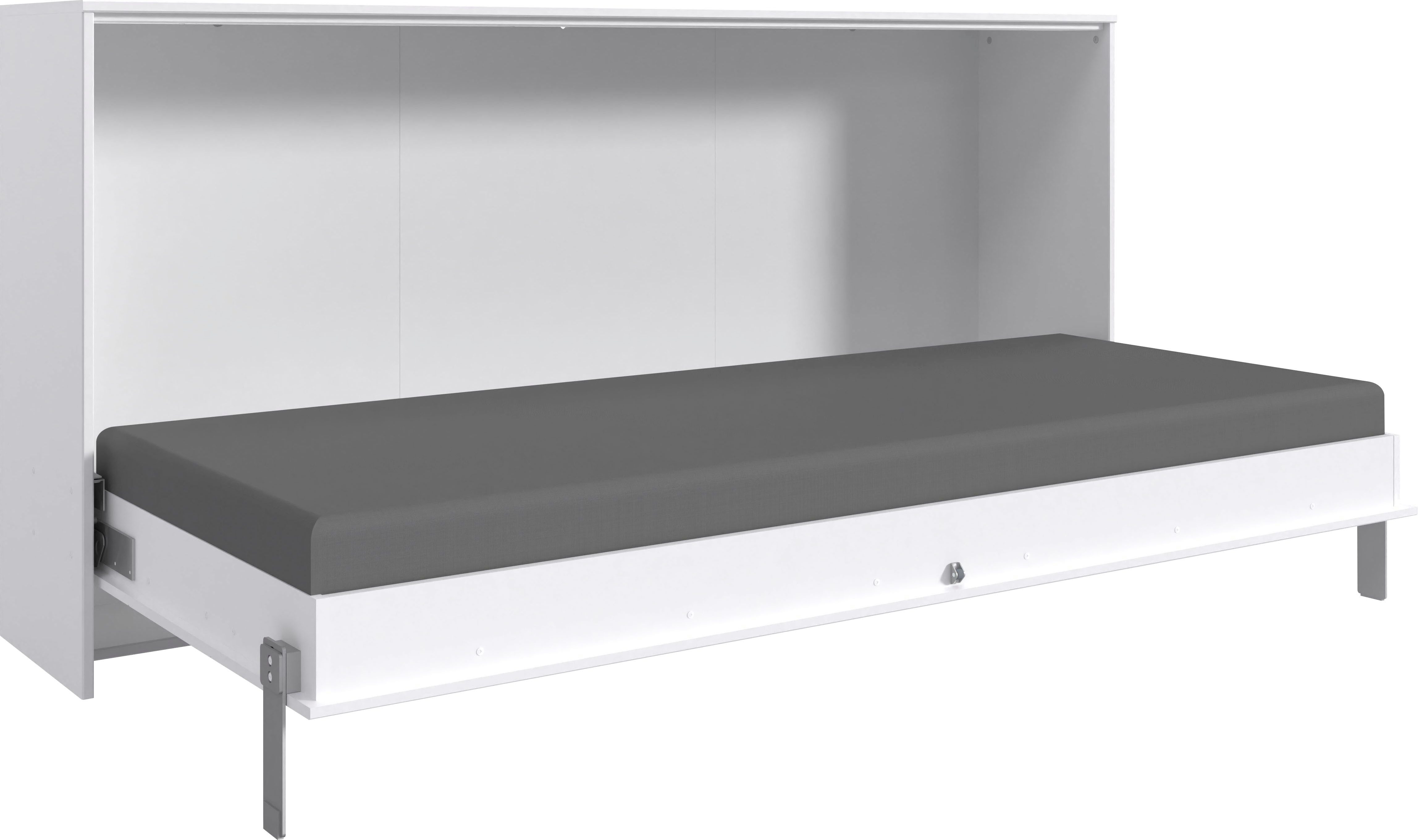 Wimex Verticaal opklapbed Juist kastklapbed logeerbed horizontaal opklapbaar, 3 ligplaatsen, met lattenbodem, made in germany