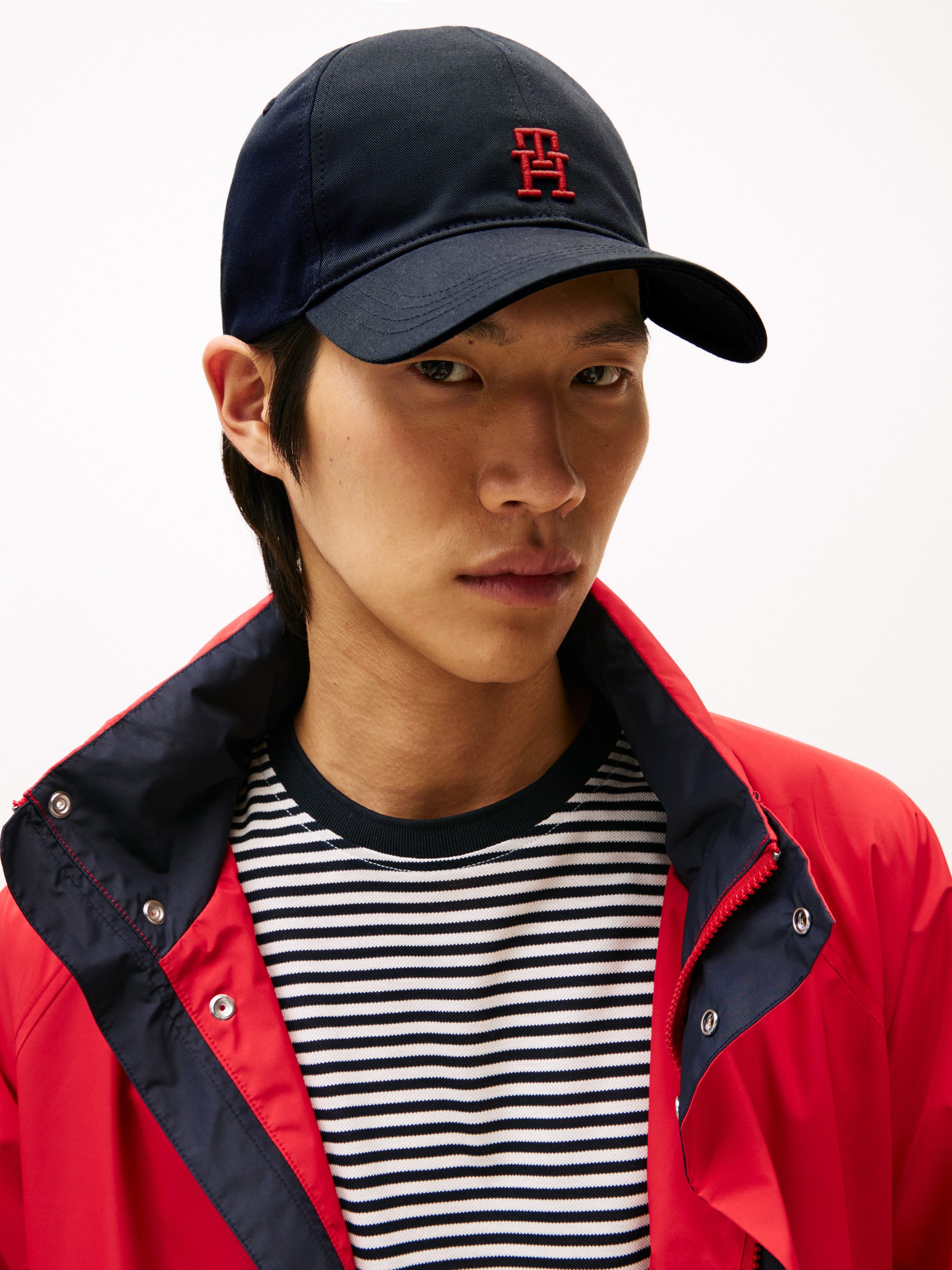 Tommy Hilfiger Baseball pet TH IMD COLOR 6 PANEL CAP TH-logo geborduurd, verstelbaar in maat, logo op de achterkant UNISEX