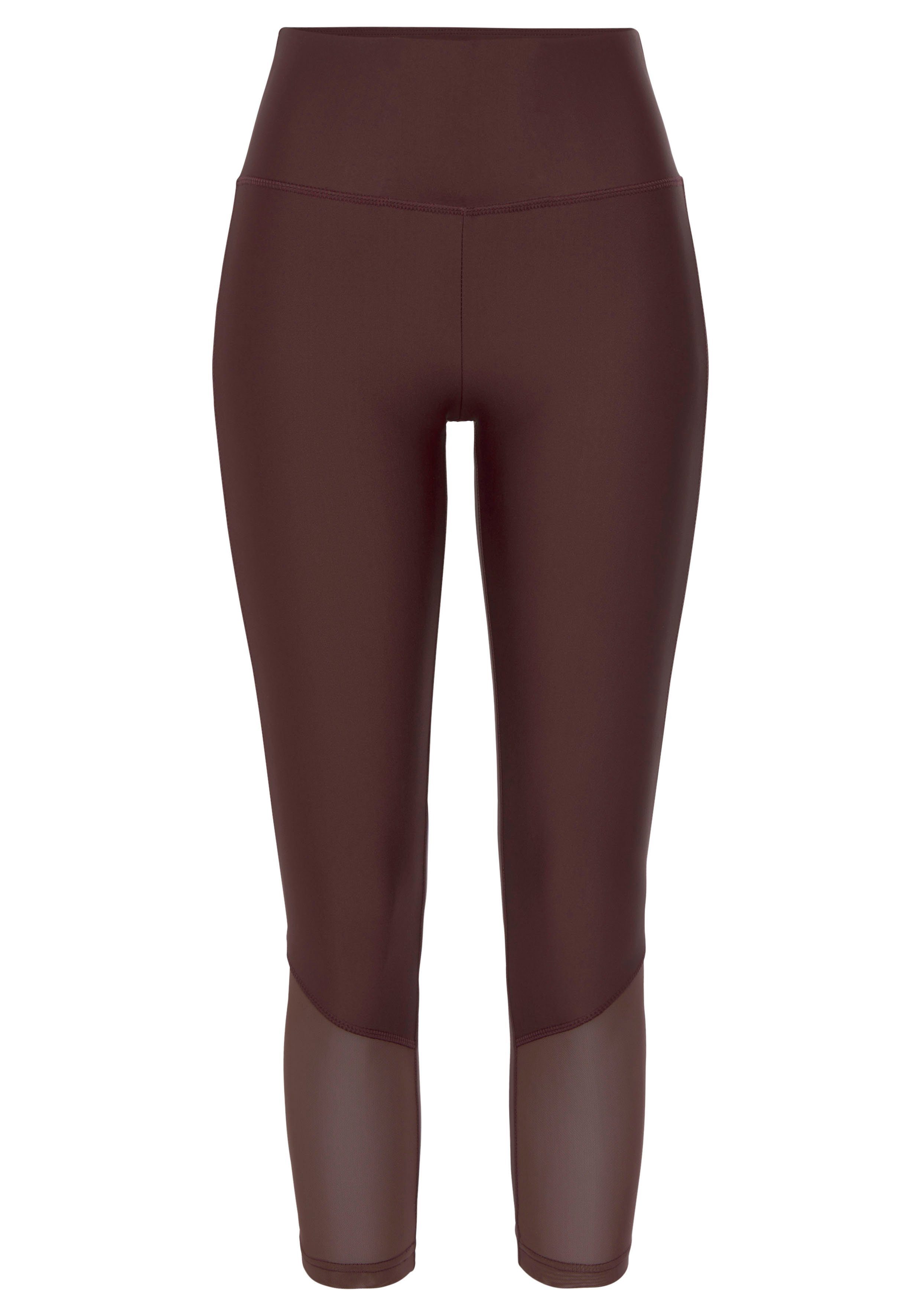 active by Lascana 7/8 legging met netinzetten