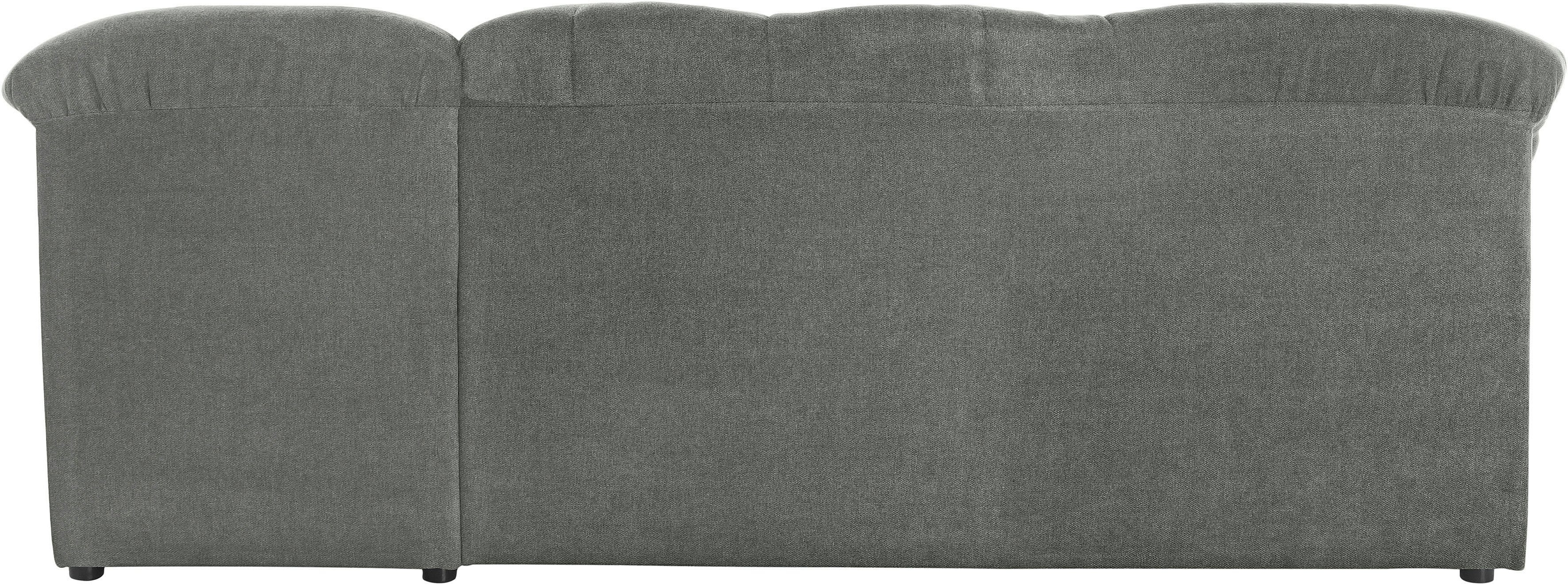 DOMO collection Hoekbank Pegnitz, elegante rugstiksels, comfortabel, L-vorm