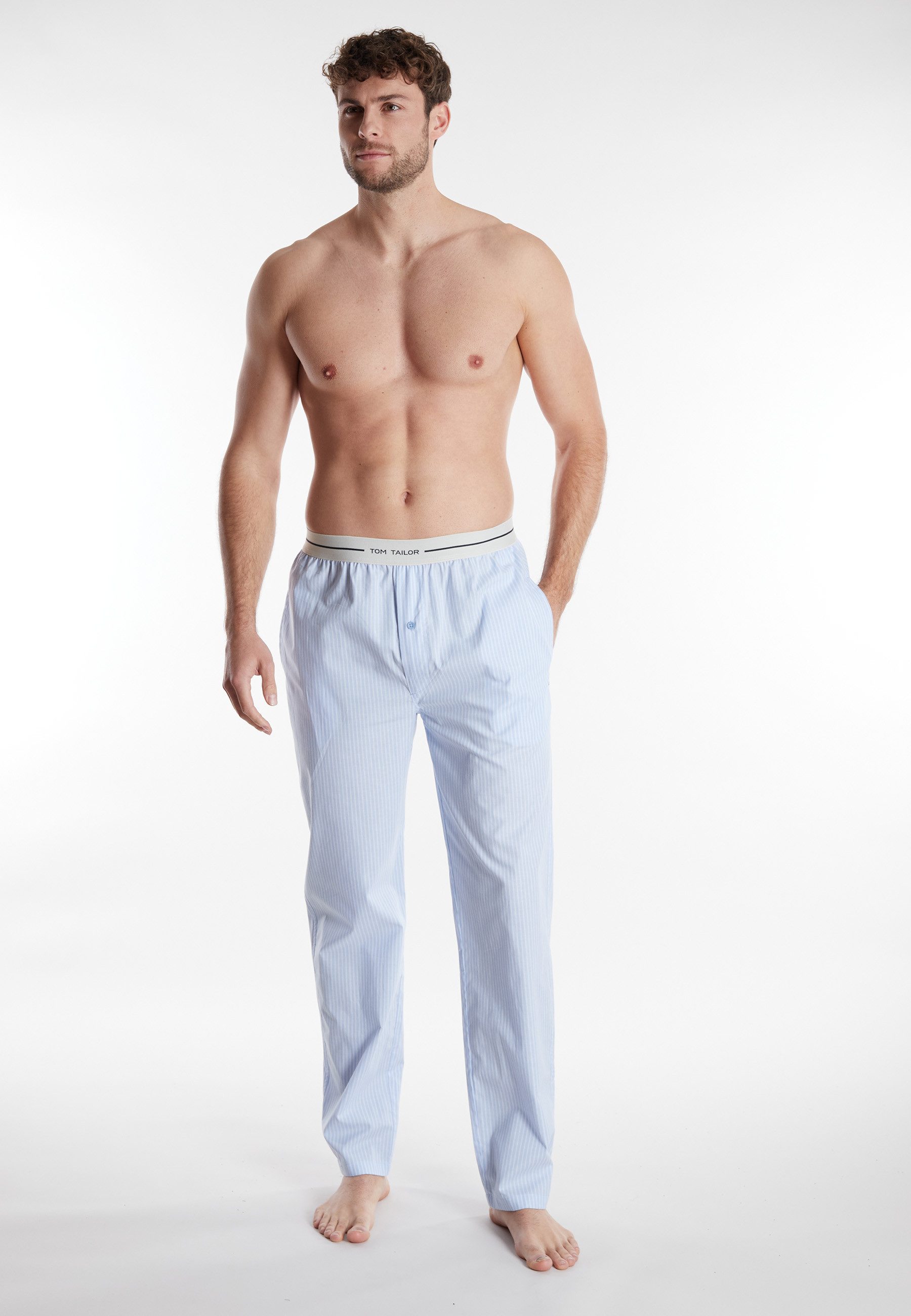Tom Tailor Pyjamabroek Dakota met elastische taille (1-delig)