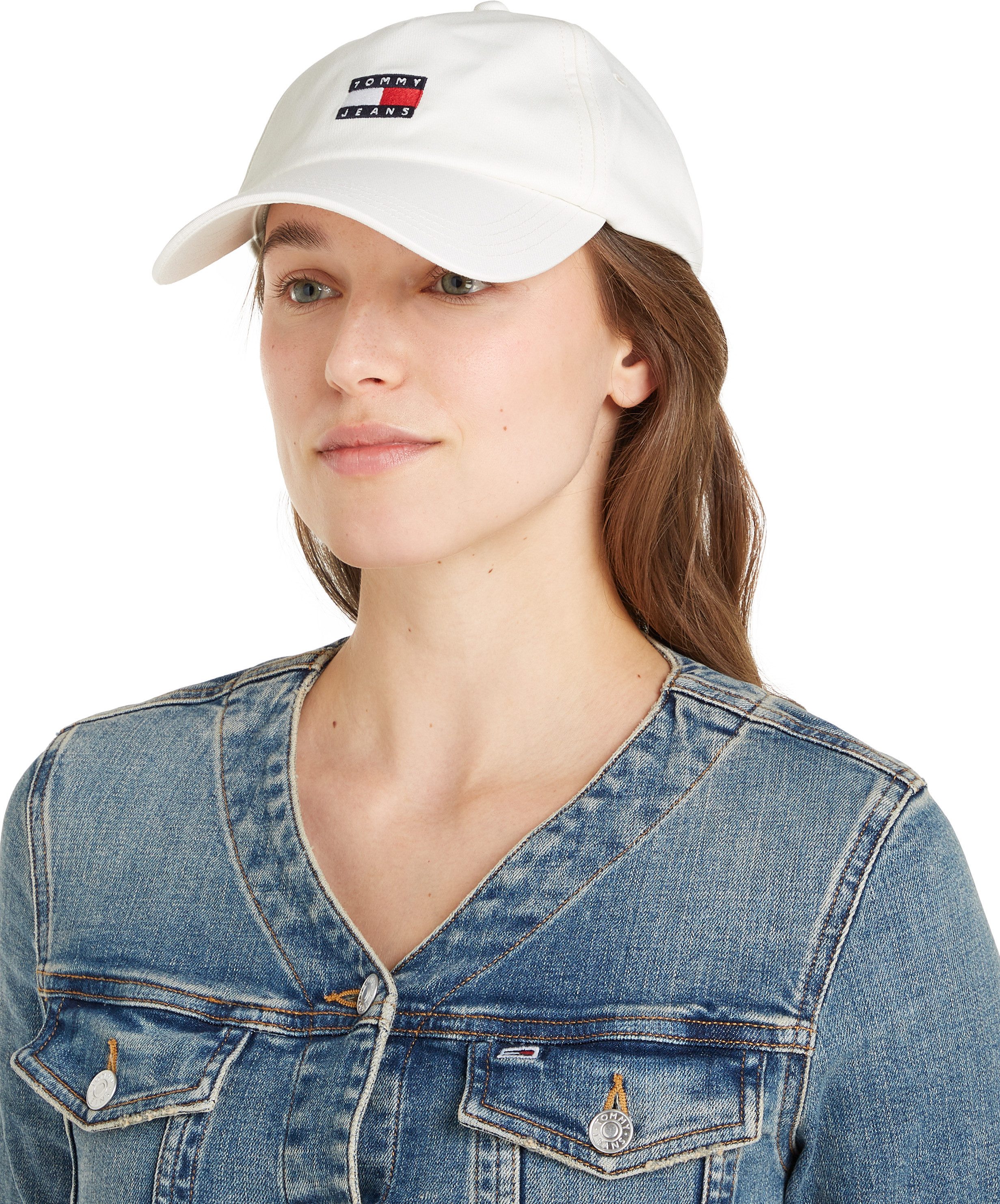 TOMMY JEANS Baseball pet TJW HERITAGE CORE 5 PANEL CAP Logo-embossing, klem sluiting UNISEX