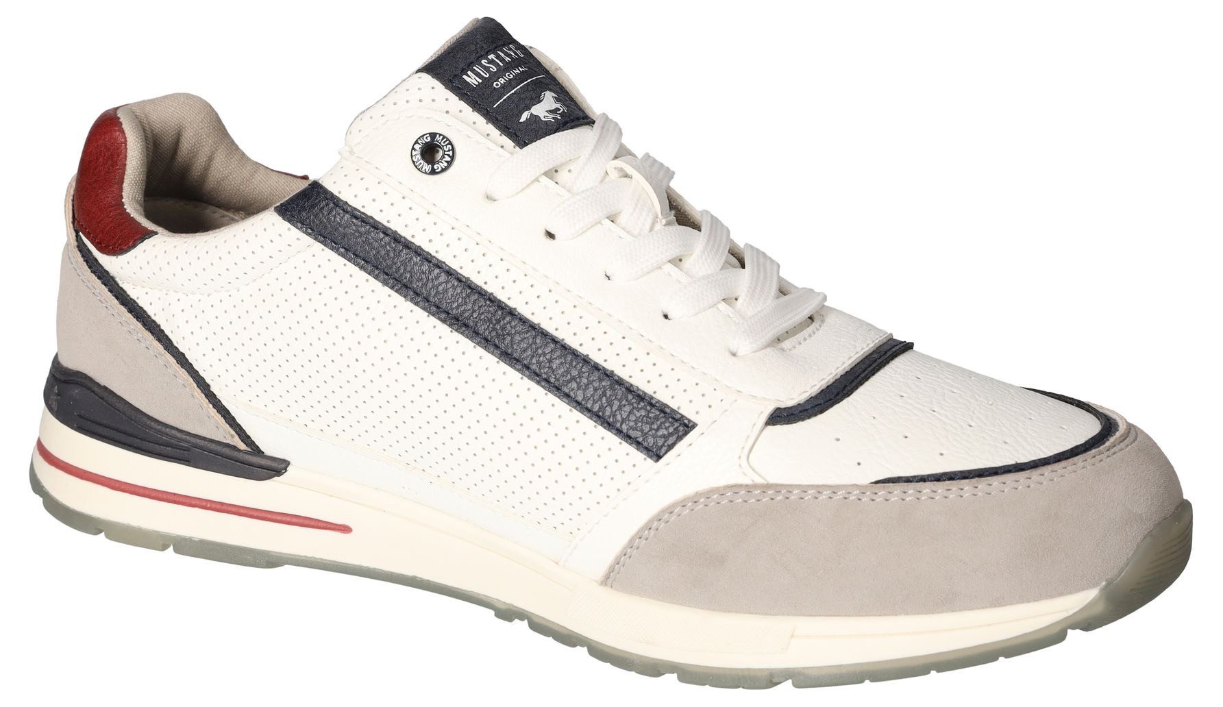 Mustang Shoes Sneakers met buitenrits, vrijetijdsschoen, lage schoen, veterschoen