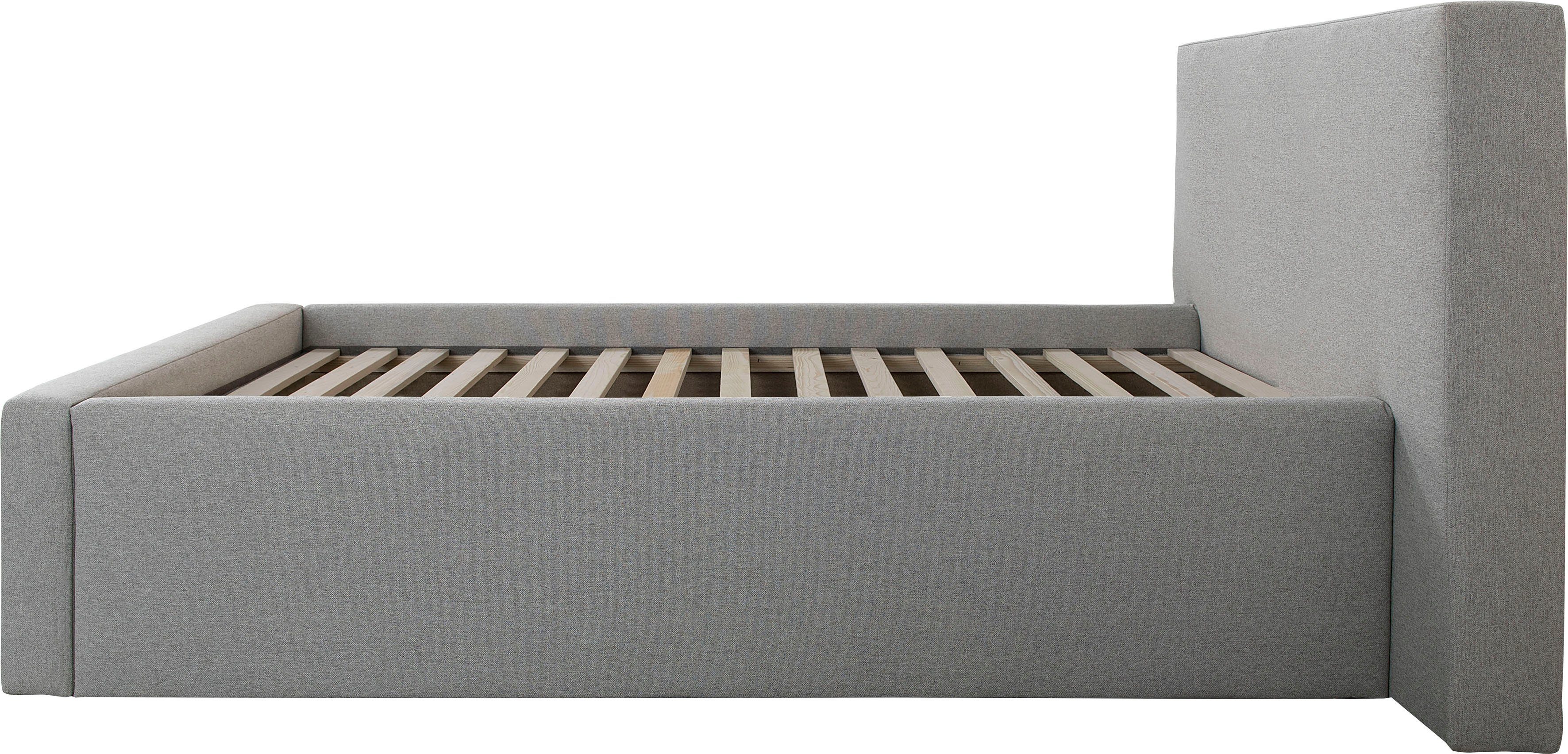 INOSIGN Gestoffeerd bed DALINA rechtlijnig hoofdbord, in 5 breedten, ook in 220 cm lengte