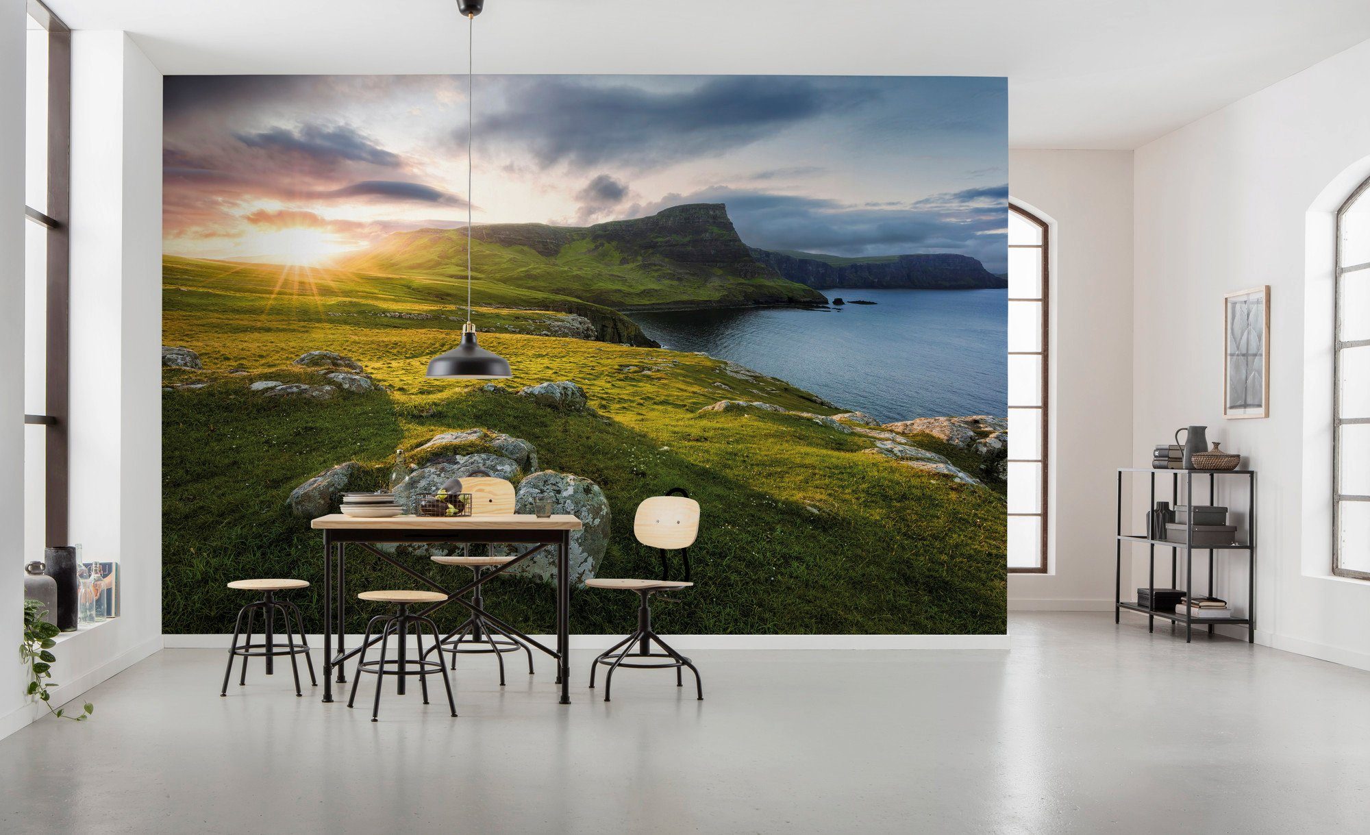Komar Vliesbehang Digitale print vlies - Scottish Paradise - Afmeting 450 x 280 cm (9 stuks)