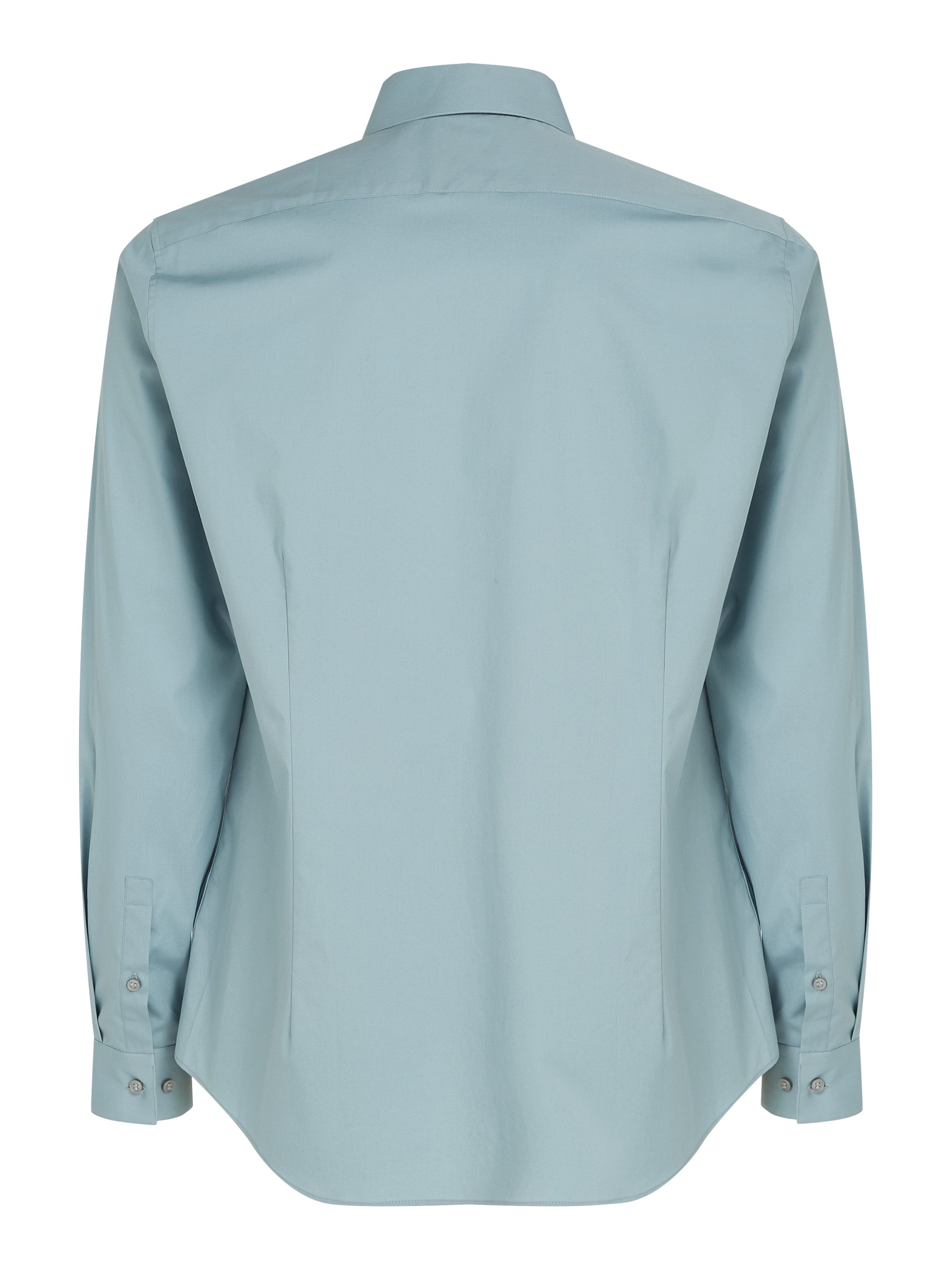 Calvin Klein Businessoverhemd POPLIN STRETCH SLIM SHIRT met kent-kraag, logoprint op borsthoogte