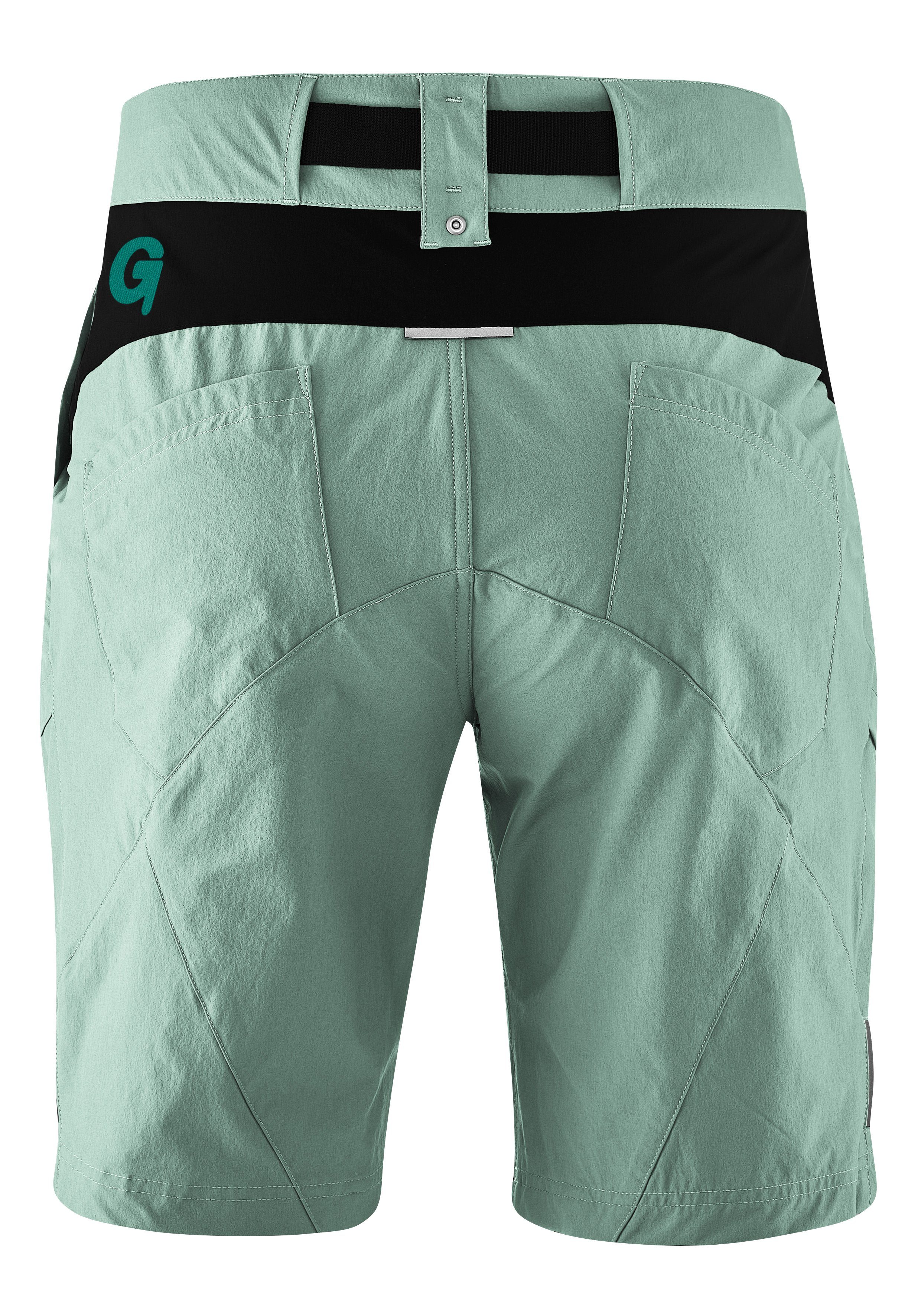 Gonso Fietsbroek Arico Basic korte herenfietsbroek met zitkussen, waterafstotend, inclusief riem