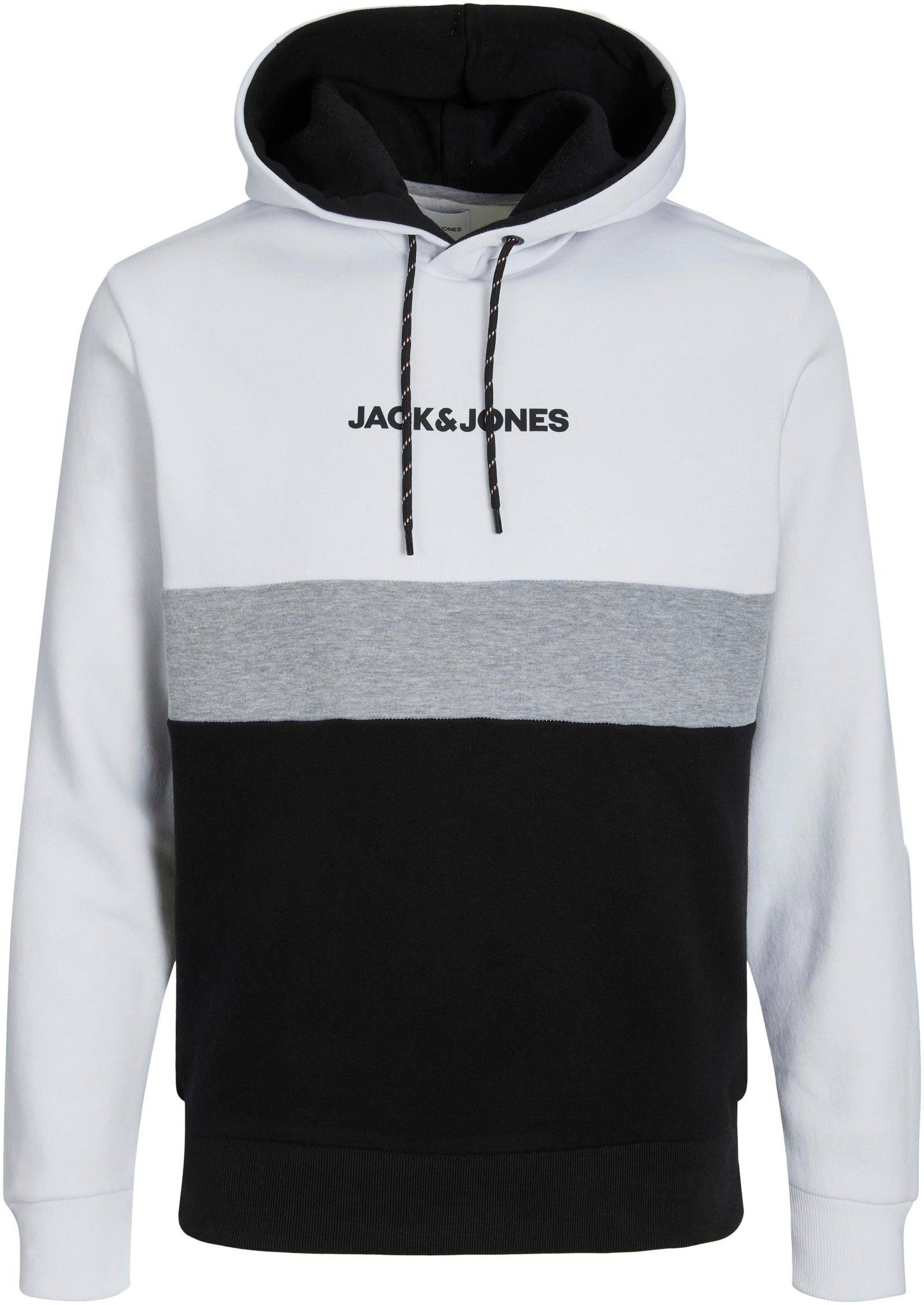 Jack & Jones Hoodie JJEREID BLOCKING SWEAT HOOD NOOS