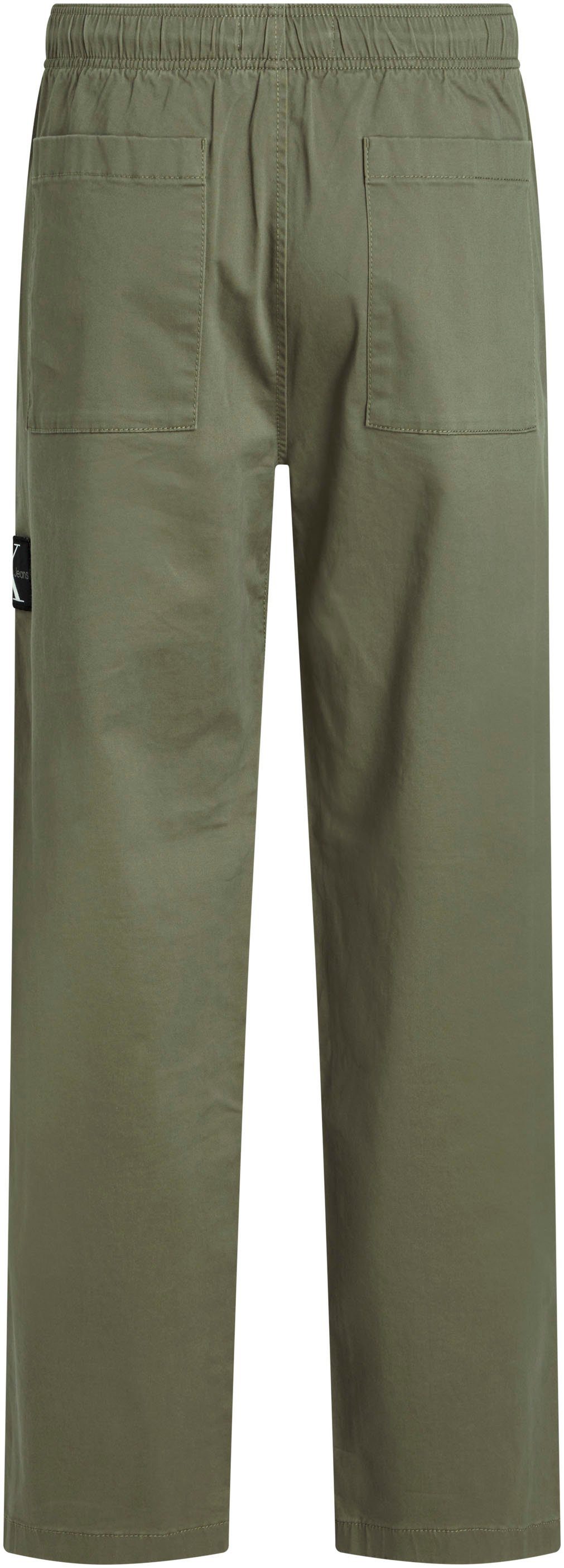 Calvin Klein Sweatbroek BADGE TRIM WOVEN PANT