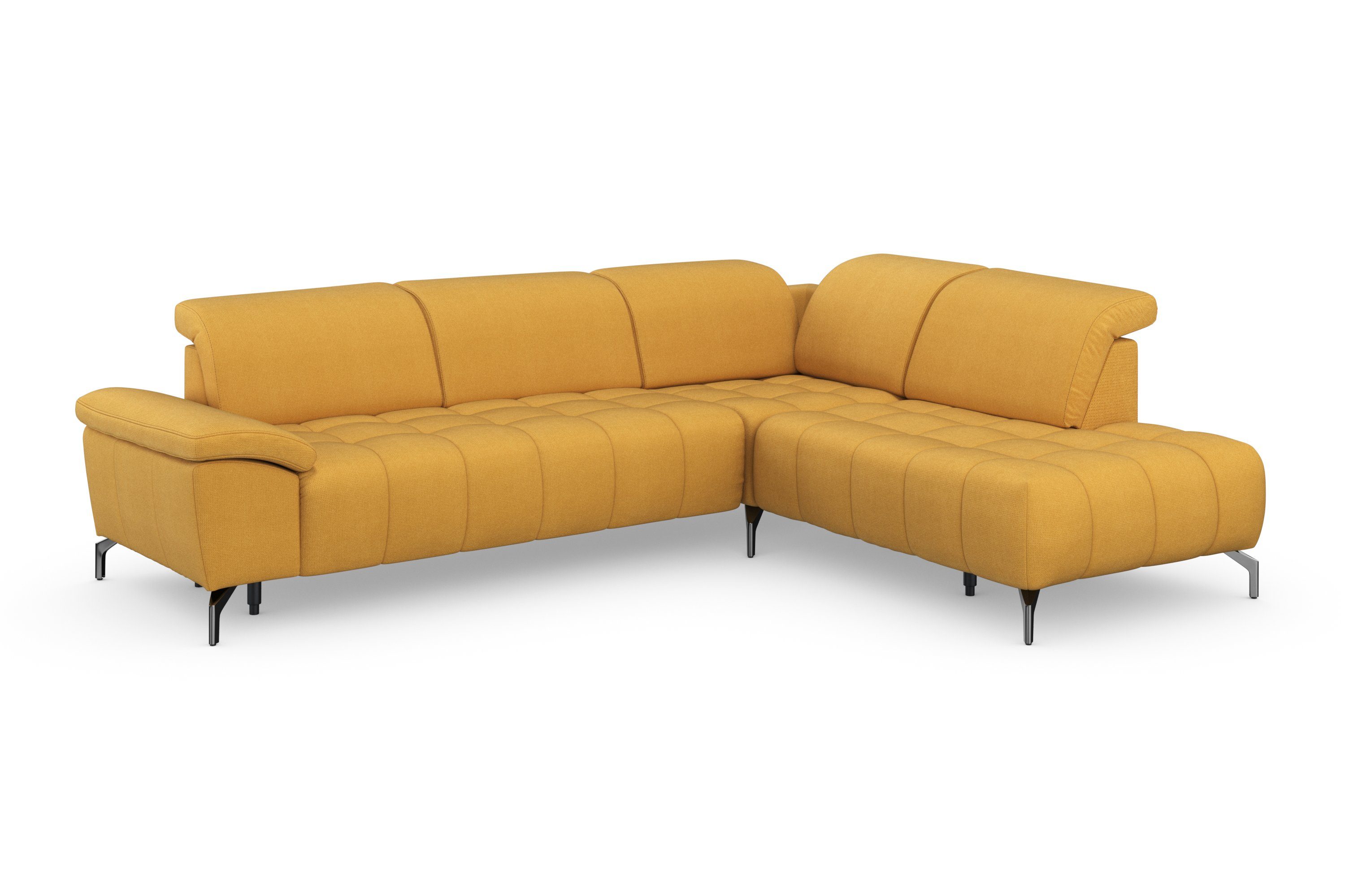 sit&more Hoekbank Cool L-vorm naar keuze met verstelbare hoofdsteun en uittrekzitting motorisch