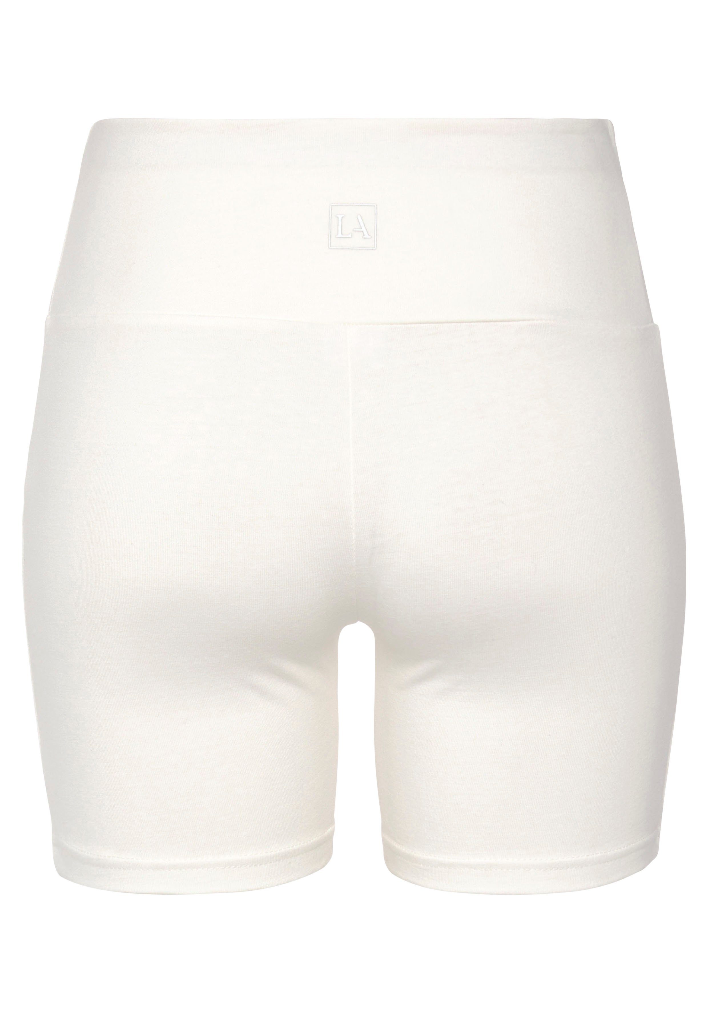 Lascana Short met brede boord en logoprint