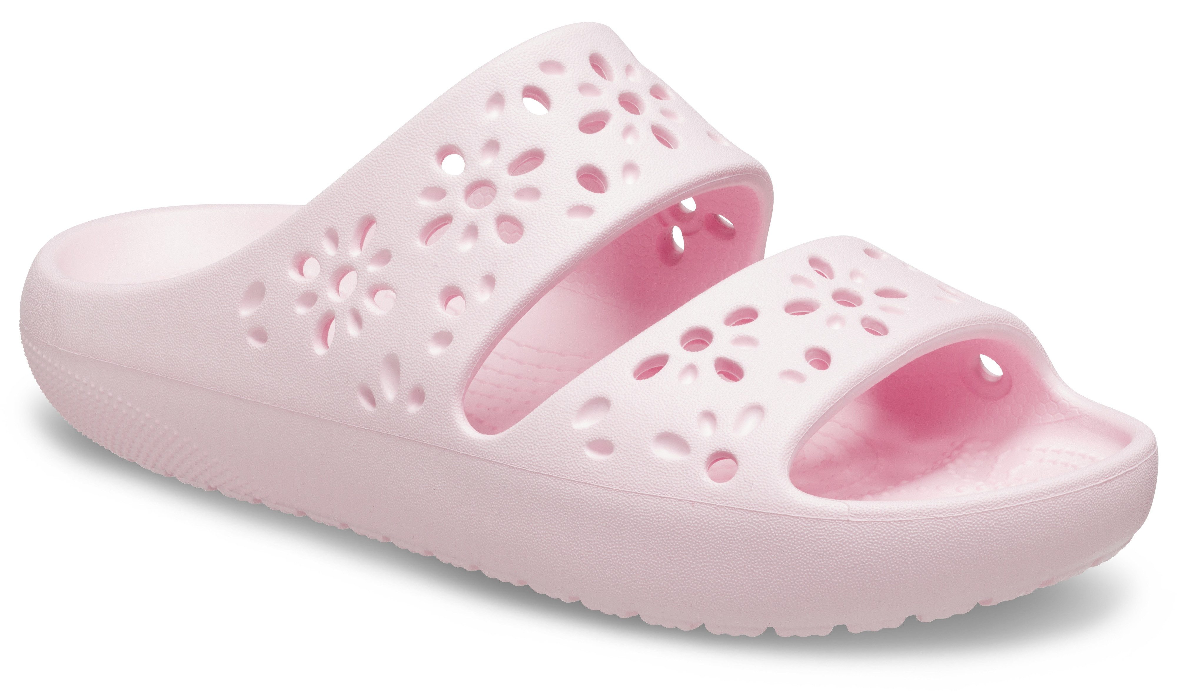 Crocs Badslippers Classic Floral Cut Out Sandal dames badslippers maat 38 roze