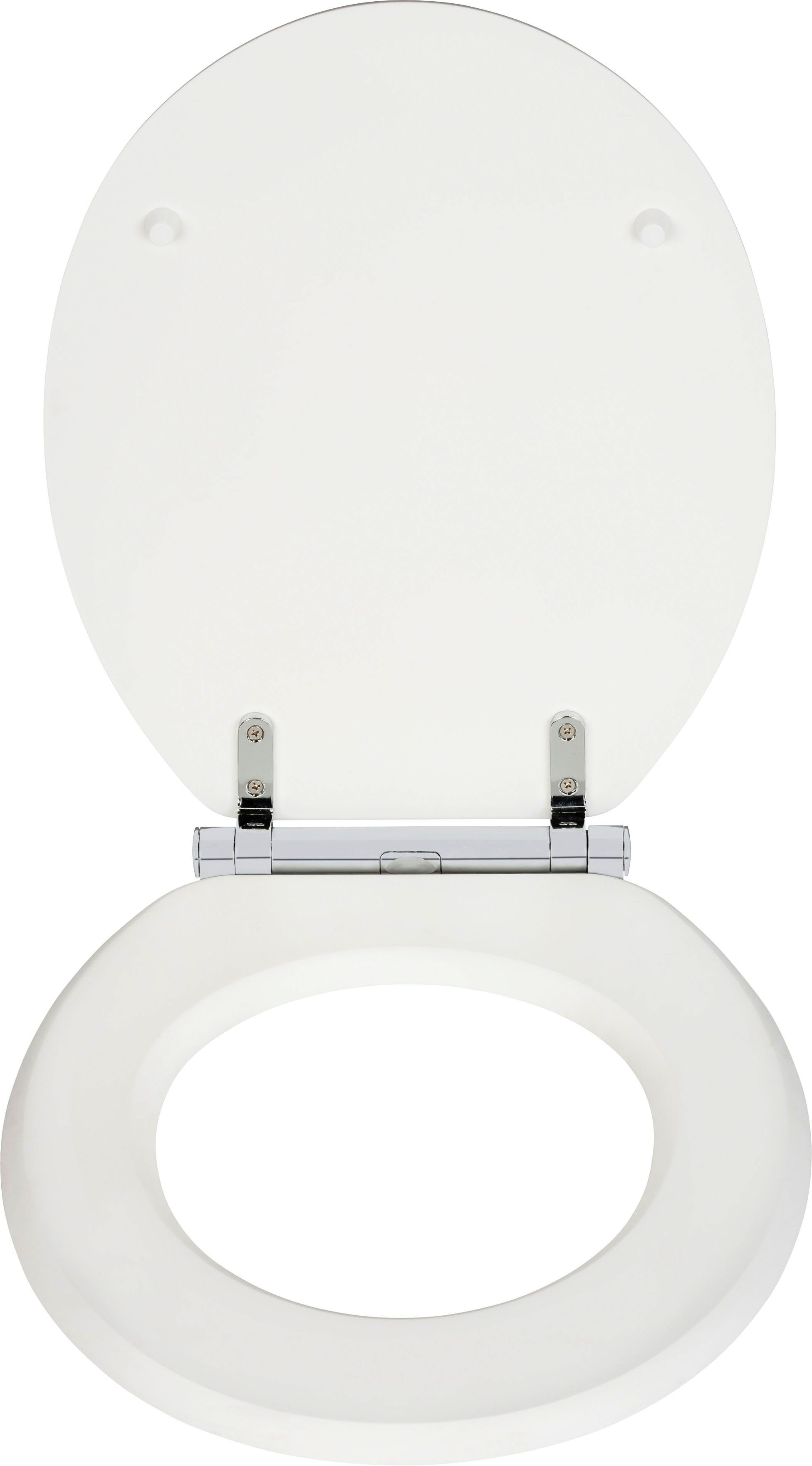 WENKO Toiletzitting Morra wit mat, van massief mdf, vochtbestendig
