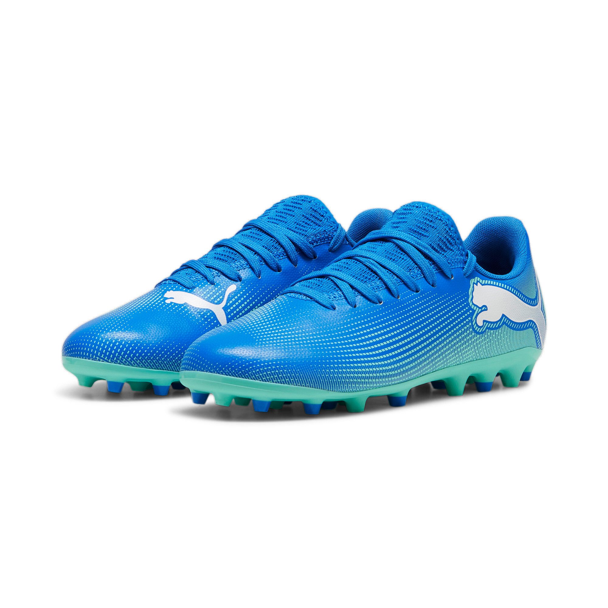 PUMA Voetbalschoenen FUTURE 7 PLAY MG JR kunstgrasschoenen maat 38,5 EU blauw