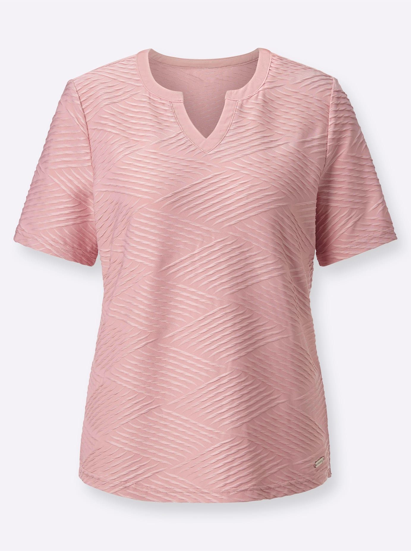 Casual Looks Shirt met V-hals Shirt (1-delig)