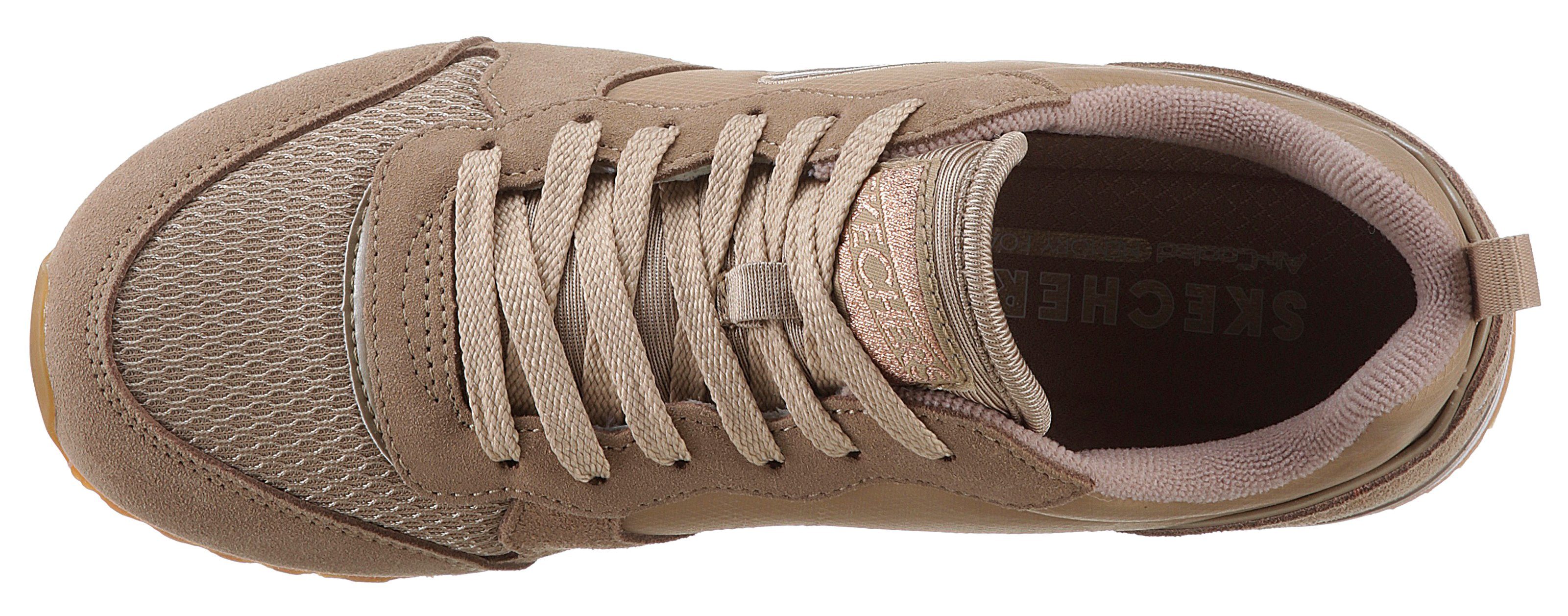 Skechers Sneakers OG 85 - GOLDN GURL Veterschoen, originele retro-jogginschoen met Air-Cooled Memory Foam®
