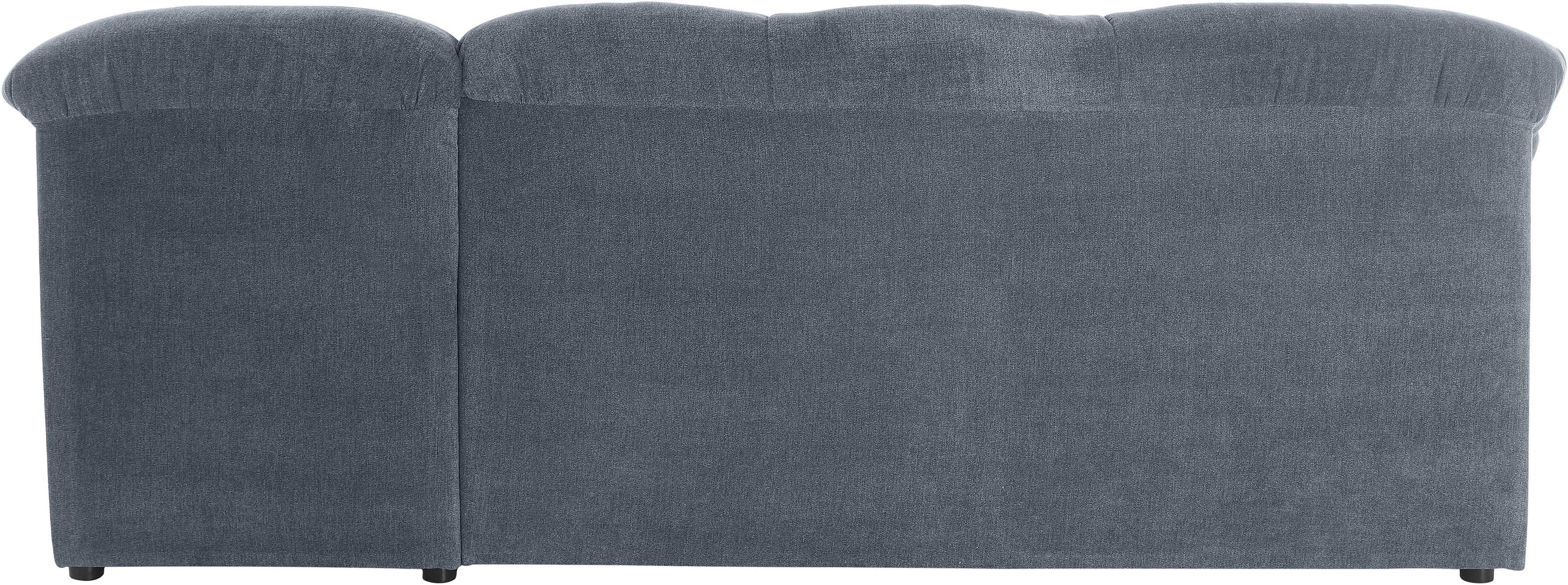 DOMO collection Hoekbank Pegnitz, elegante rugstiksels, comfortabel, L-vorm