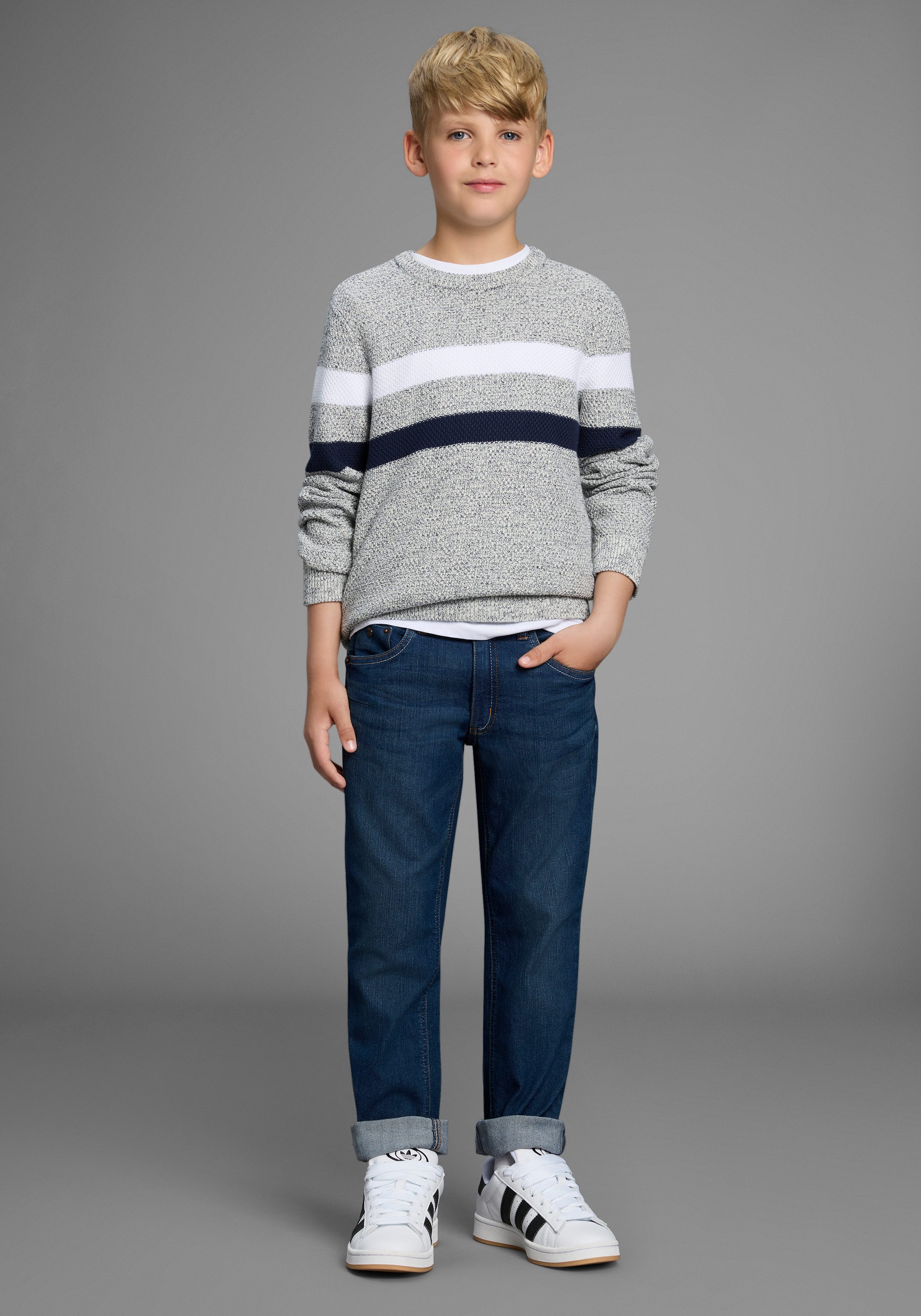 H.I.S Relax fit jeans Stretch jeans rechte vorm