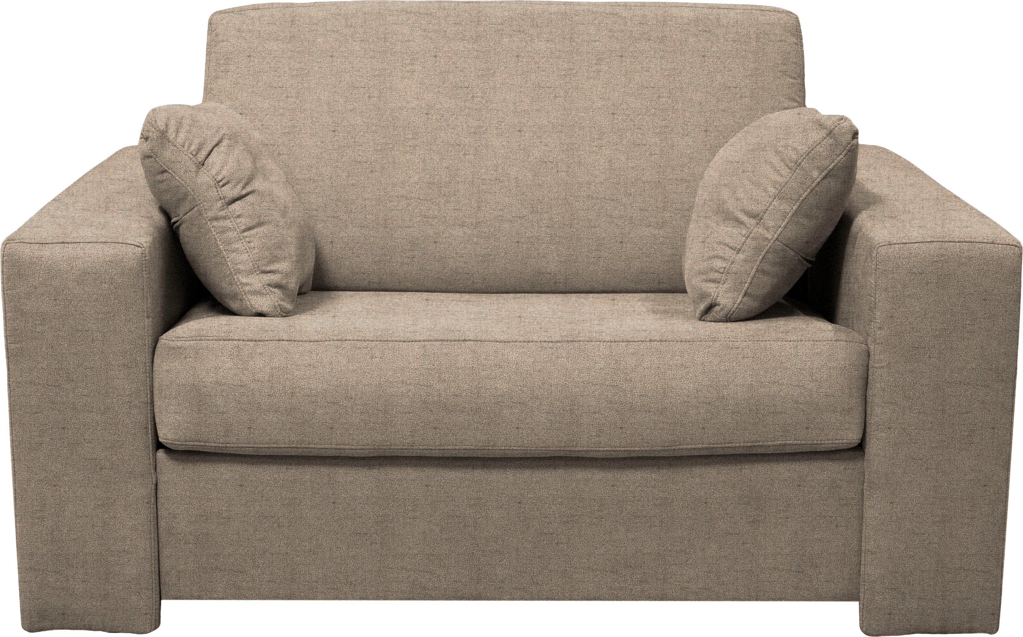 Home affaire Fauteuil Roma matras hoogte 140 cm Bedfunctie, met vering, Afmeting liggend ca. 83x198 cm