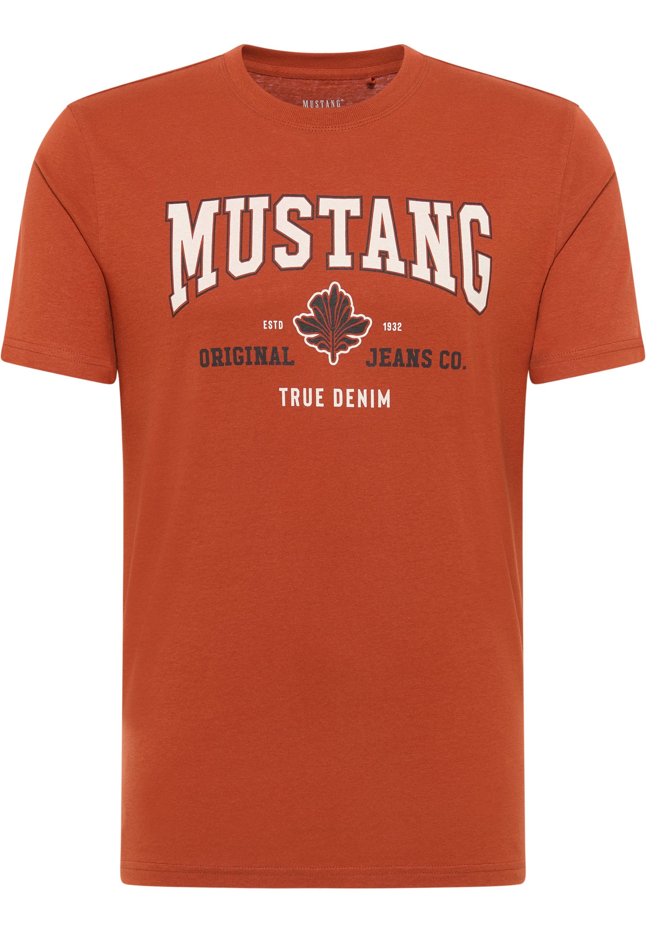 Mustang Shirt met korte mouwen Shirt met print