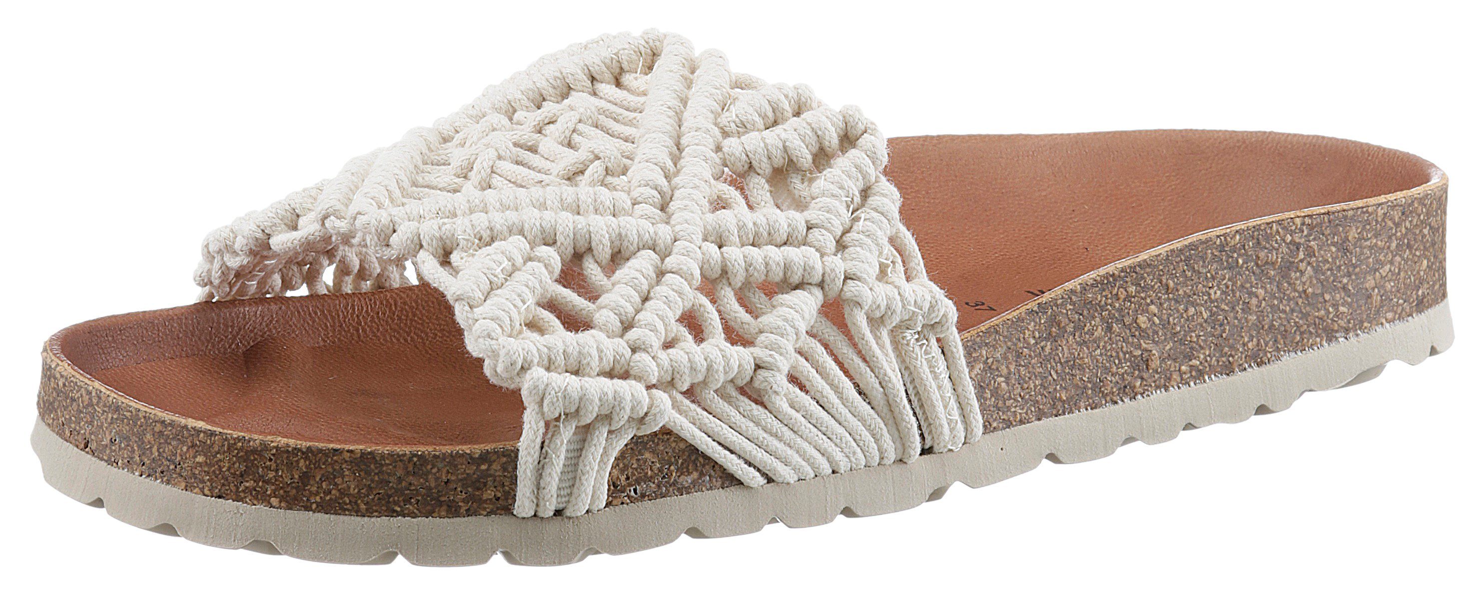 VERBENAS Pantoffels Raga Knots Digital zomerschoen, slippers, pantoffel in gehaakte look