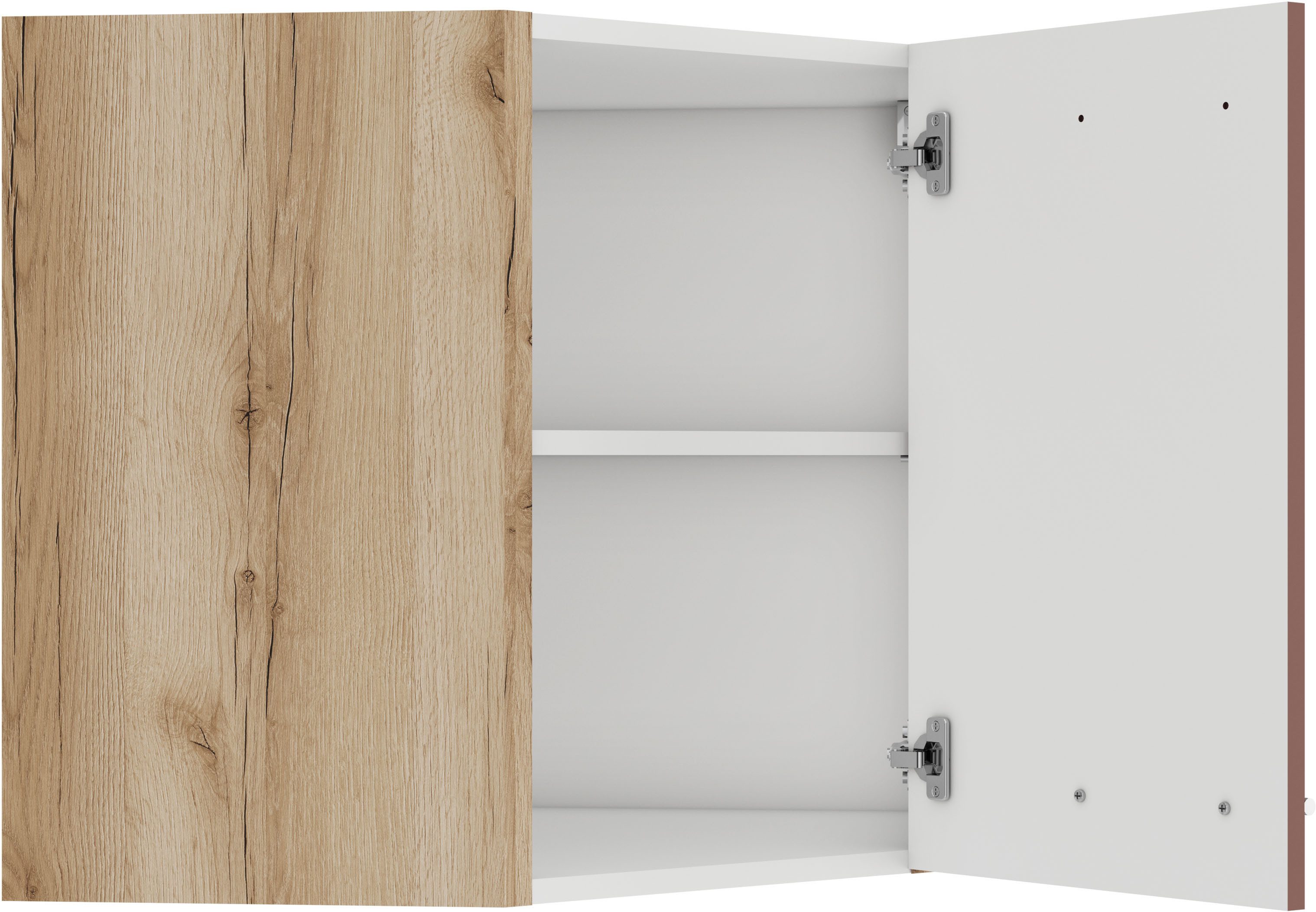 OPTIFIT Hangend hoekkastje Bella Breedte 60 x 60 cm, deuropening verwisselbaar