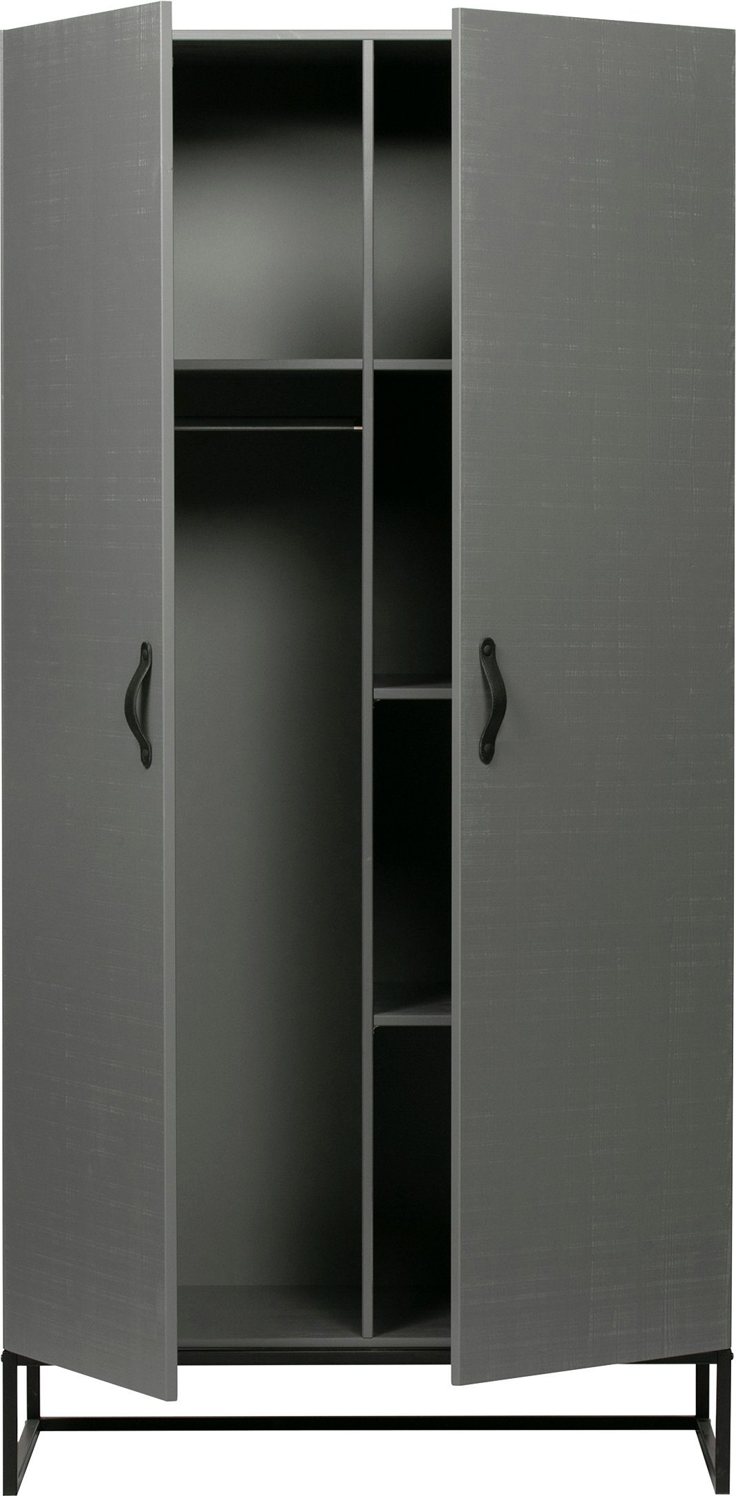 WOOOD Kledingkast MORRIS met kledingstang, massief dennenhout h 195 cm x b 100 cm