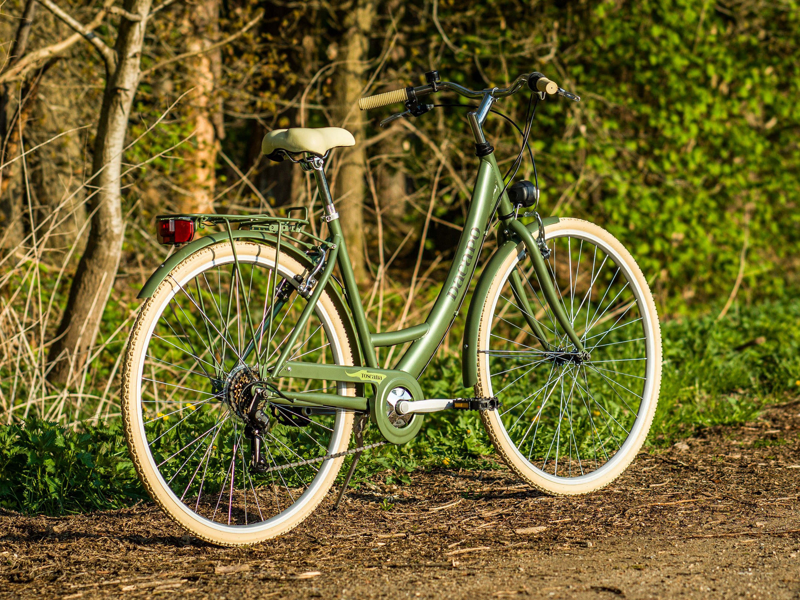 Dacapo Citybike Damesfiets 28'' Toscana groen Oregano 6 versnellingen RH 48 cm