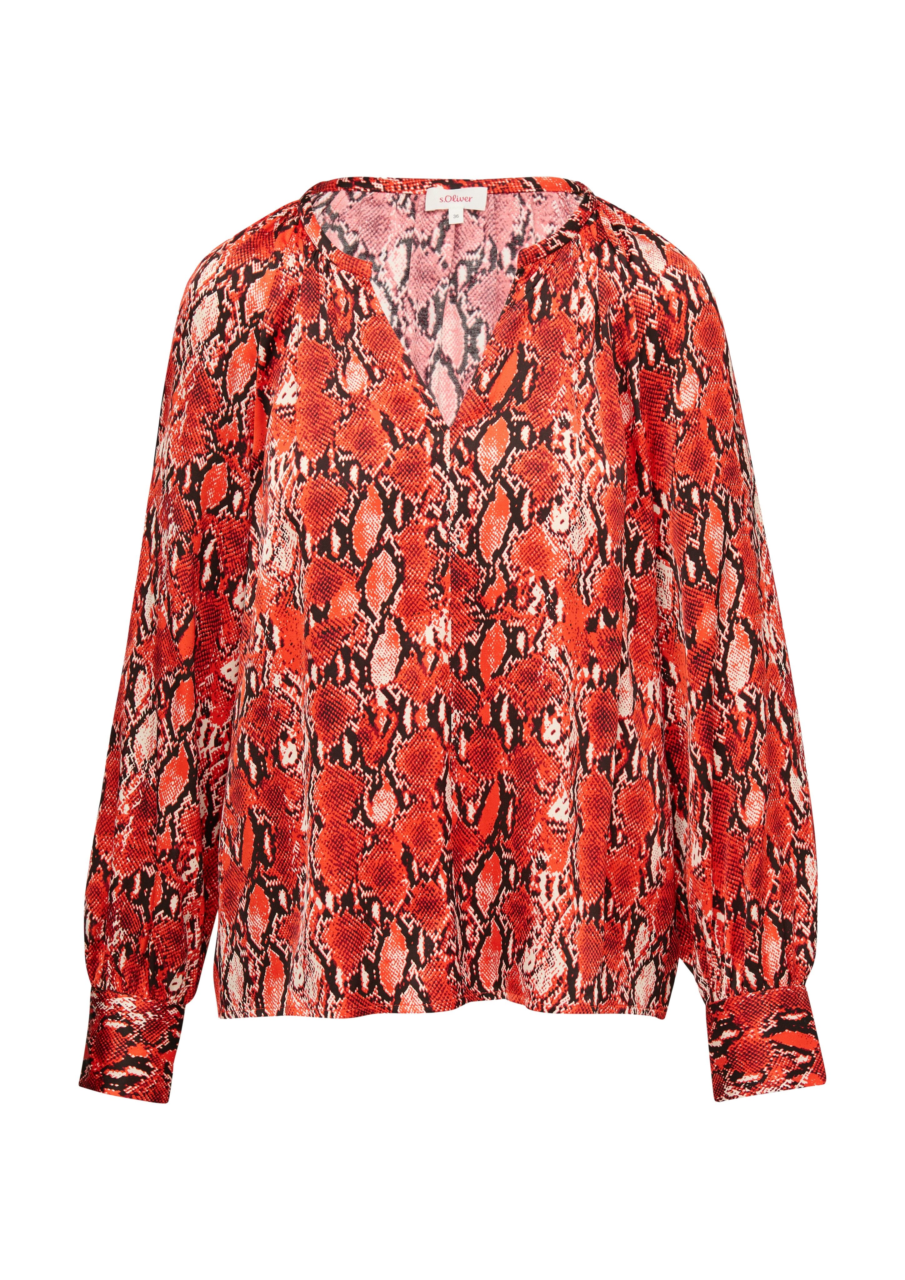 s.Oliver Blouse met lange mouwen met print all-over