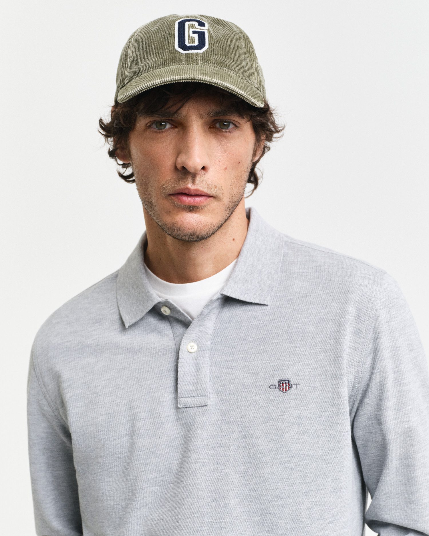 Gant Poloshirt REG SHIELD LS PIQUE RUGGER met logoborduursel op de borst