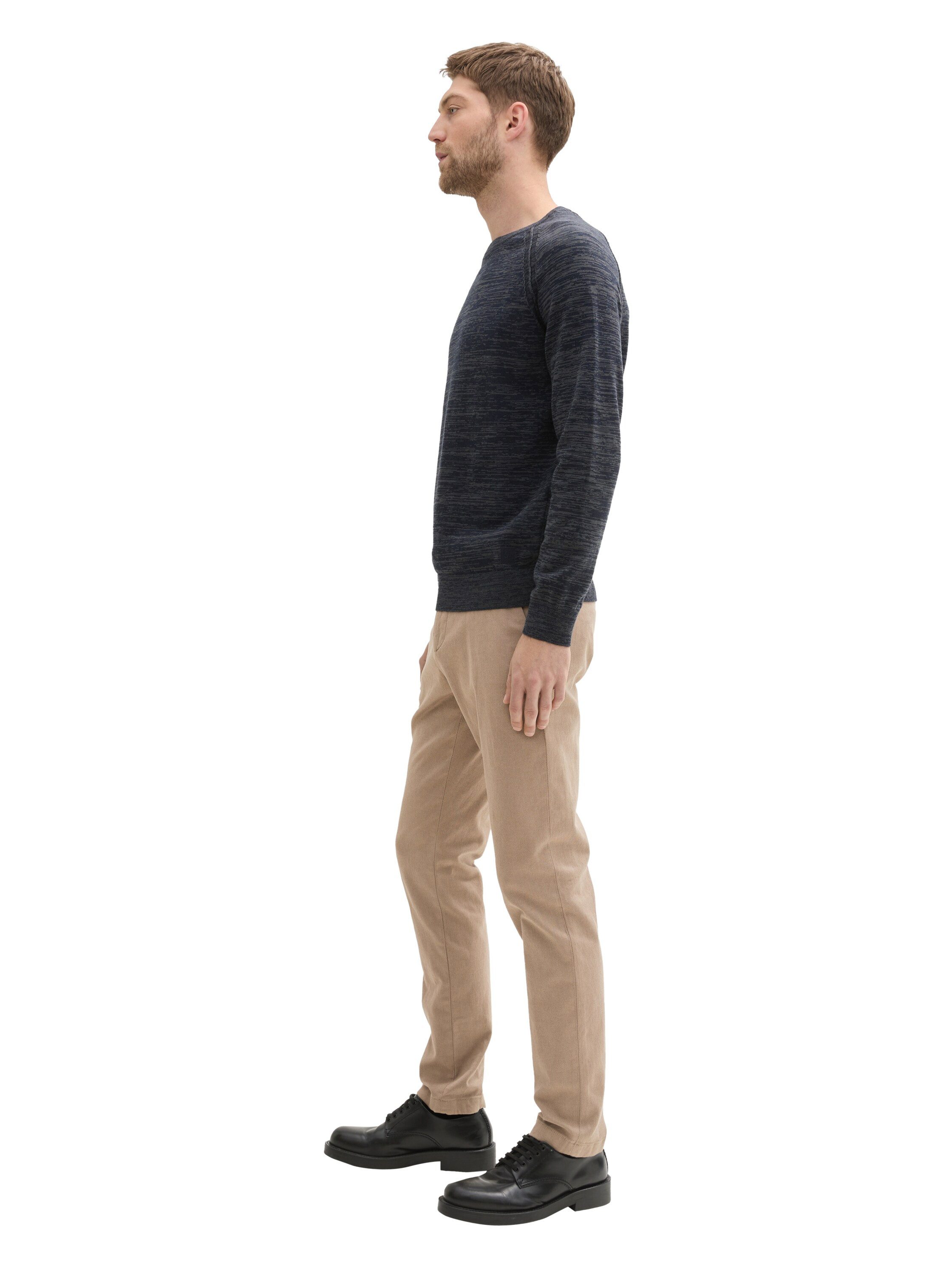 Tom Tailor Chino met een stijlvolle structuur (2-delig Inclusief ceintuur)