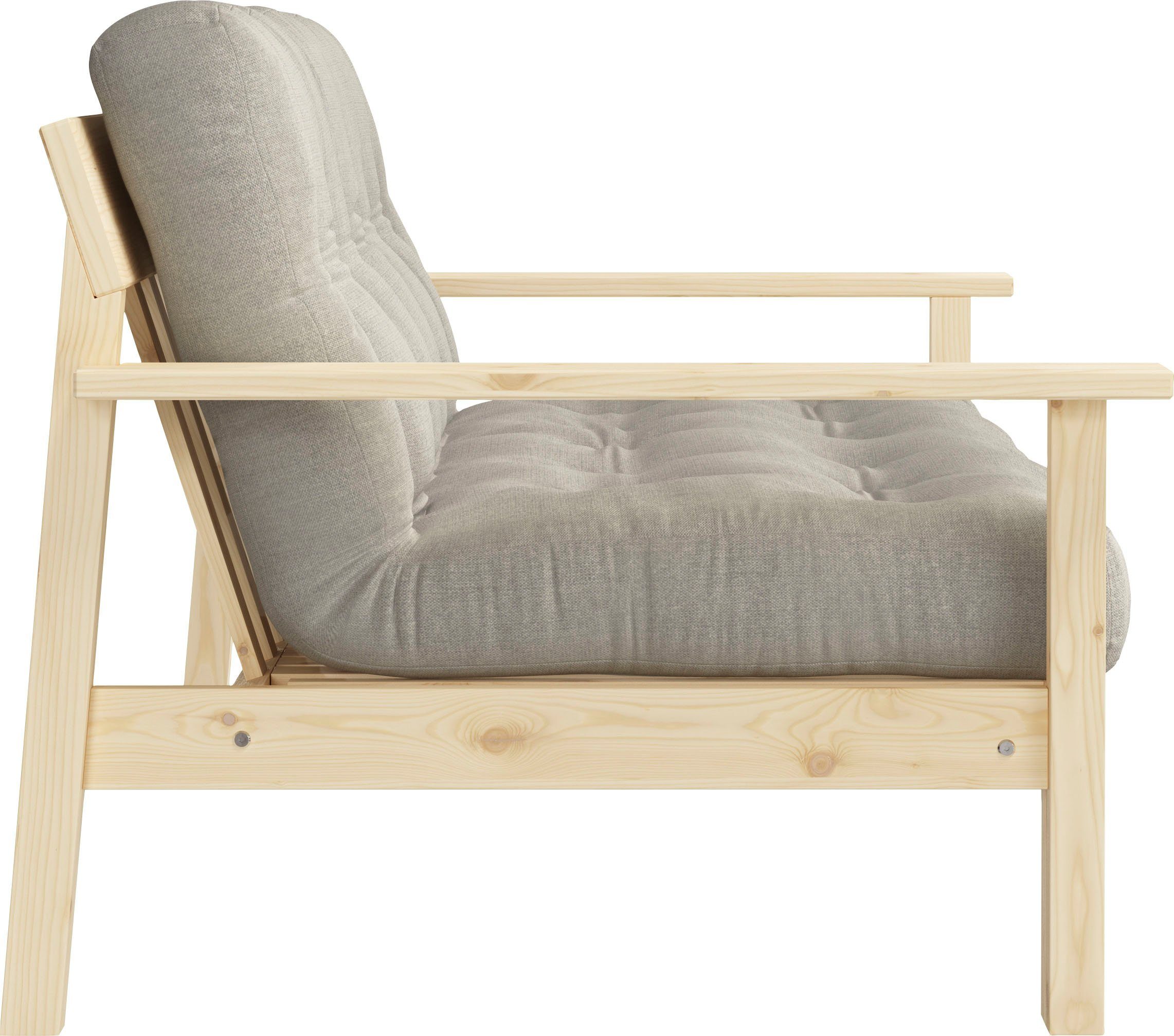Karup Slaapbank Unwind Met houtstructuur, incl. futonmatras, ligoppervlak 130x190 cm