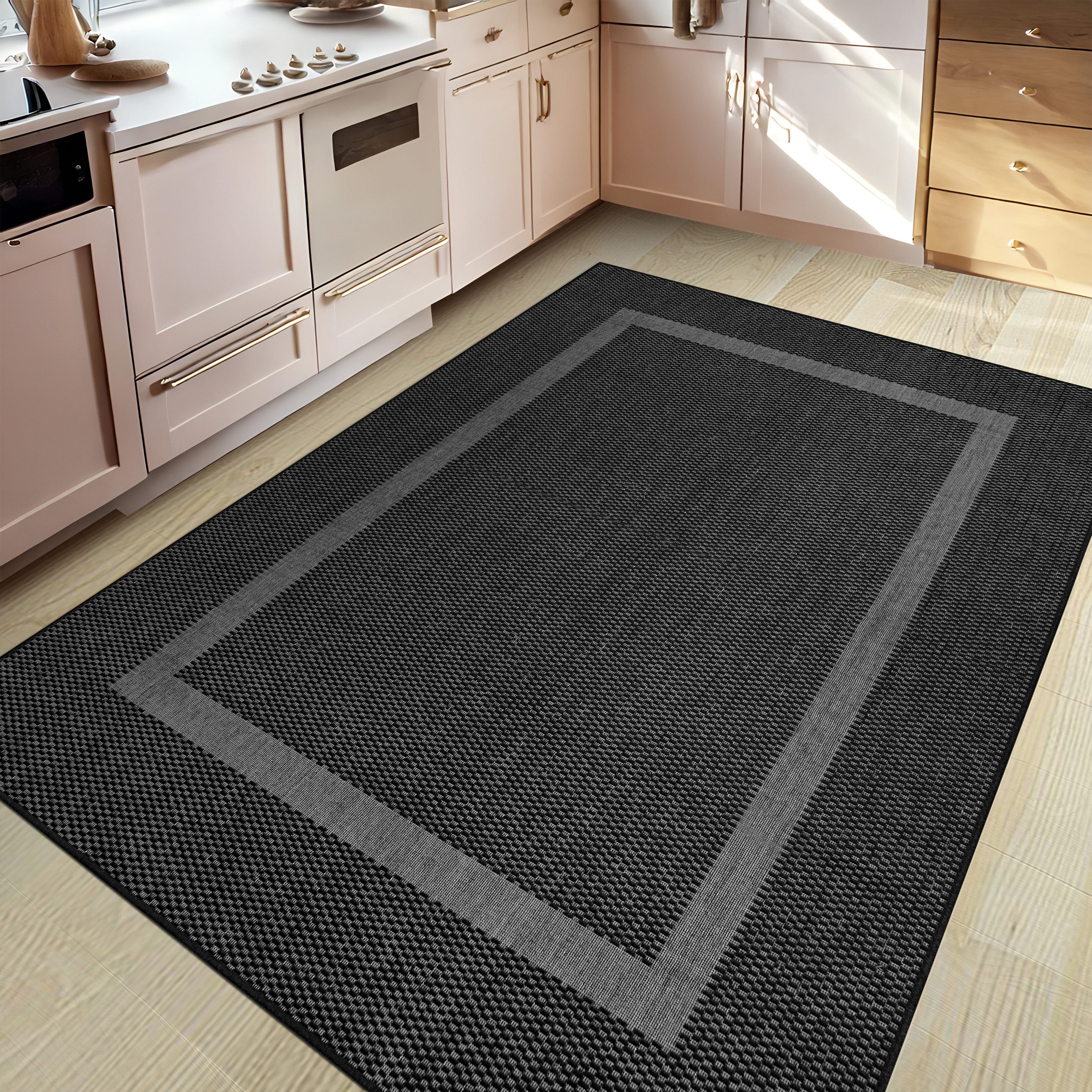 my home Vloerkleed Venetië rand is ook als loper verkrijgbaar Geschikt voor binnen en buiten, sisal-look, weerbestendig & uv-bestendig