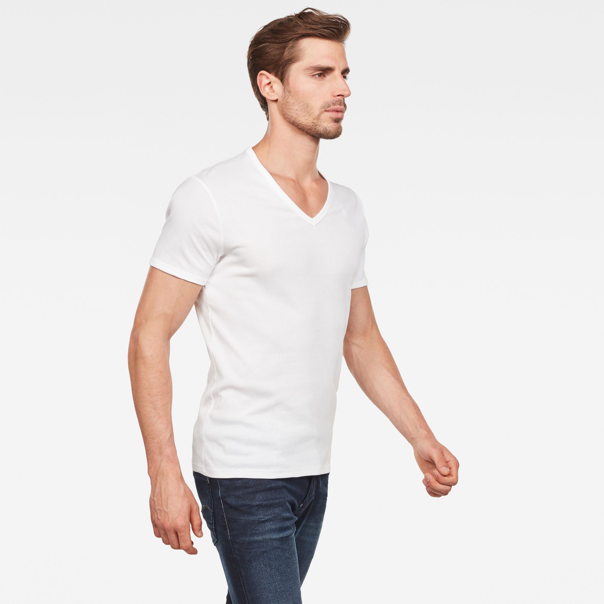 G-Star RAW T-shirt Base V 2-Pack (set, 2-delig)