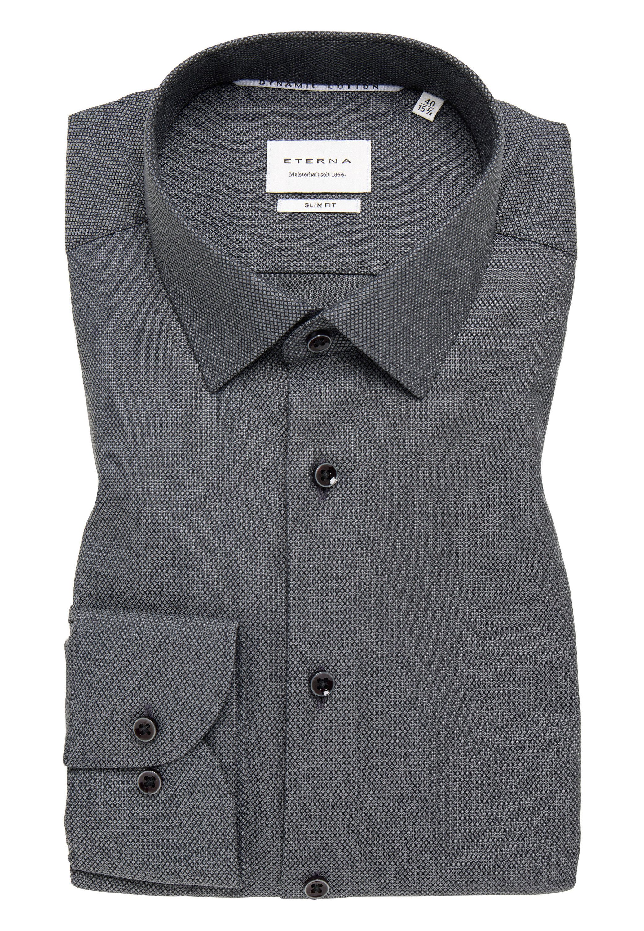 Eterna Overhemd met lange mouwen Slim fit NON IRON (strijkvrij)