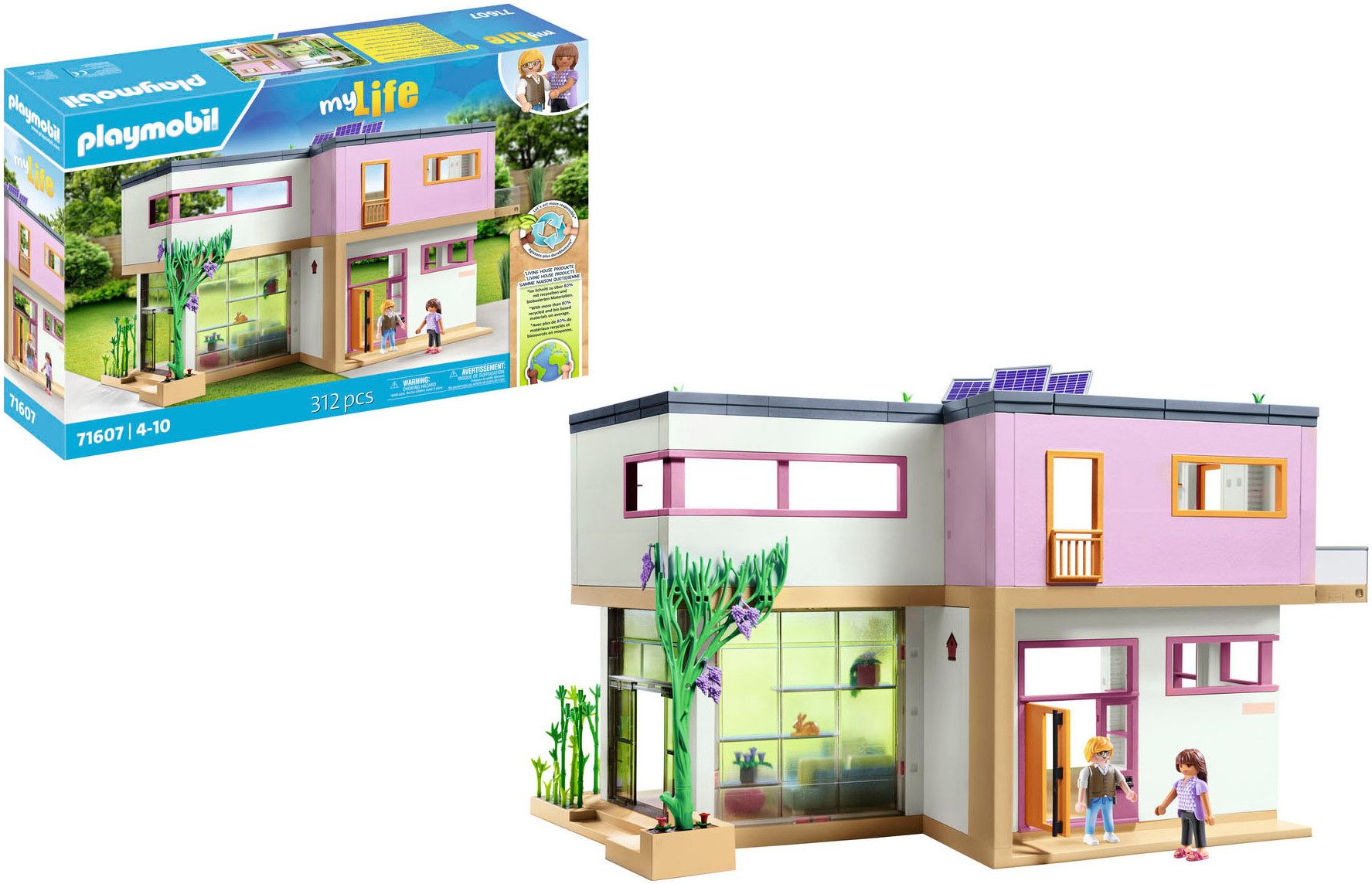 Playmobil® Constructie-speelset Woonhuis met Wintertuin (71607), myLife (312-delig)
