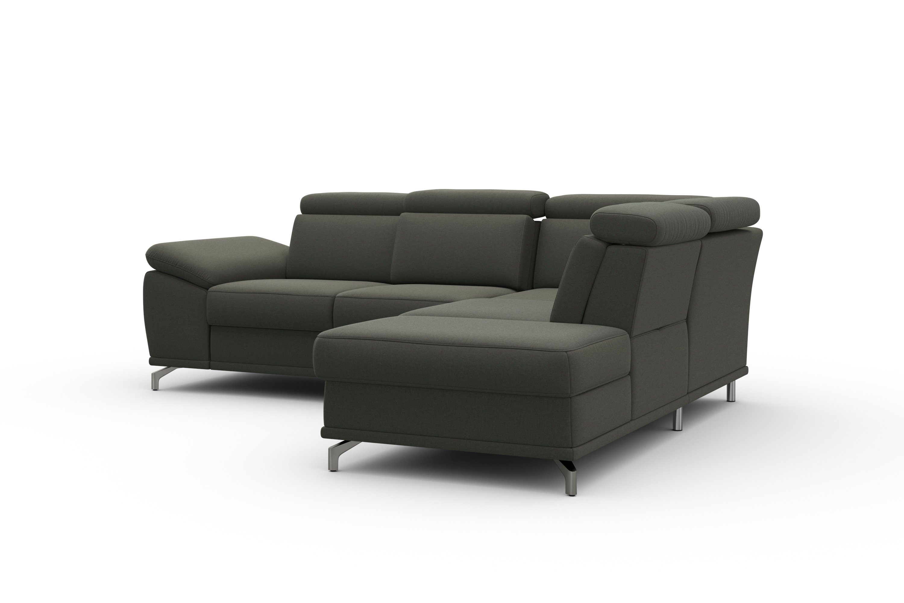 sit&more Hoekbank Cabrio L-vorm, met zitdiepteverstelling, arm- en hoofdsteunverstelling