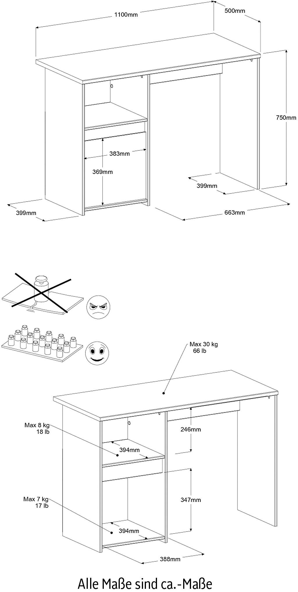 Parisot Tienerkamerset Pirouette (set, 4-delig)