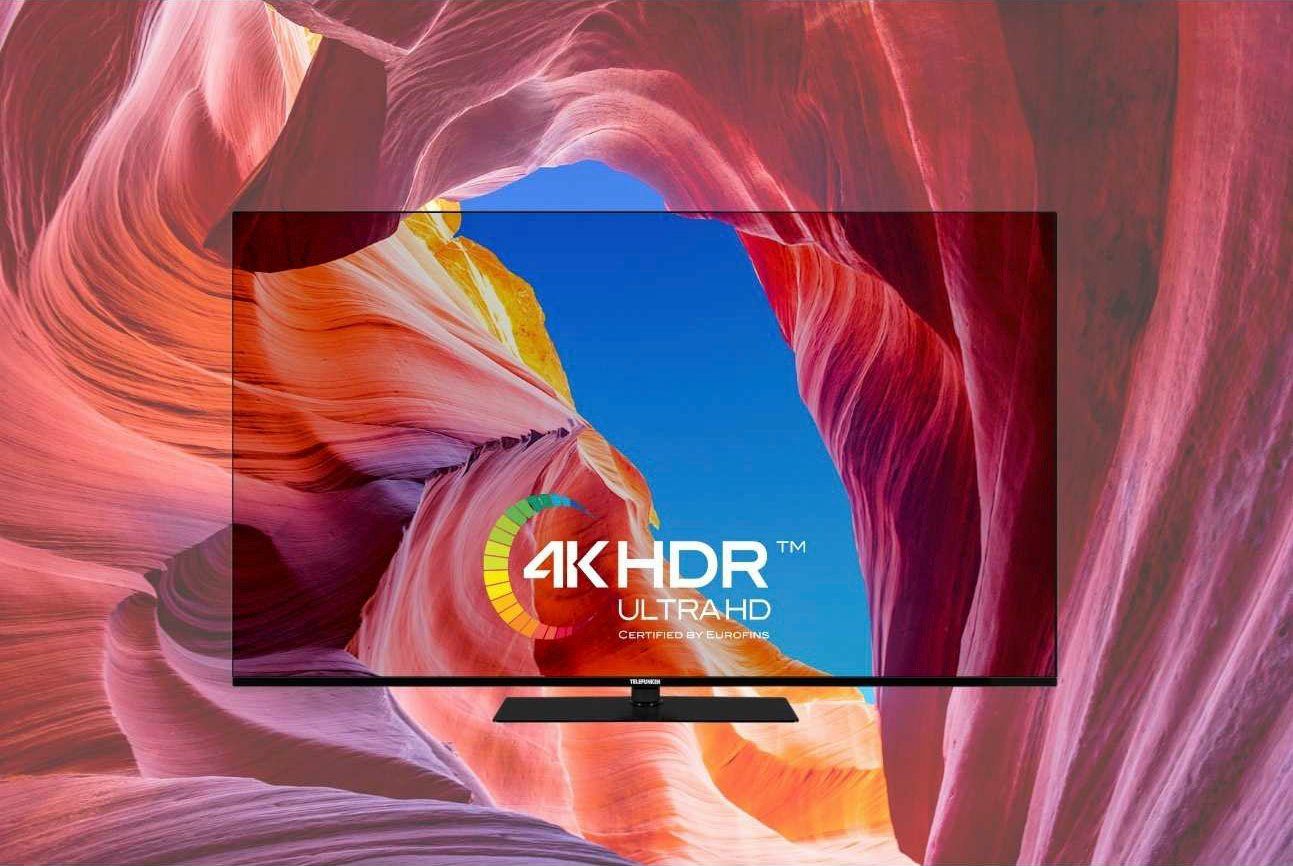 Telefunken Led-TV D70V950M2CWH, 177 cm / 70", 4K Ultra HD, Android TV - Smart TV, Dolby Atmos,USB-Recording,Google Assistent,Android-TV