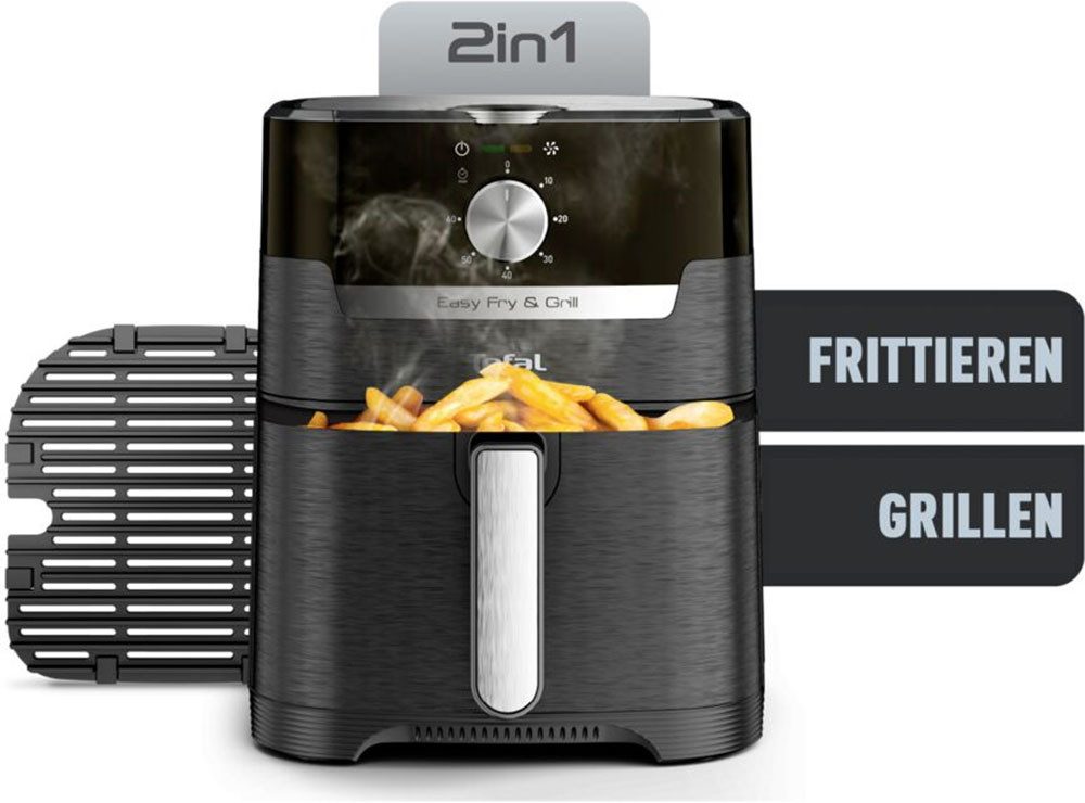 Tefal Airfryer Easy Fry & Grill Classic instelbare temperatuur, 4,2 liter, 60-minuten-timer, ey5018