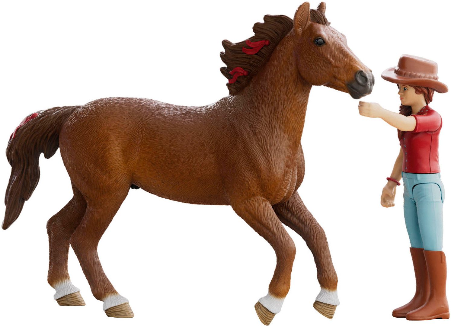 Schleich® Speelfiguur HORSE CLUB, Hannah & Cayenne (42711)