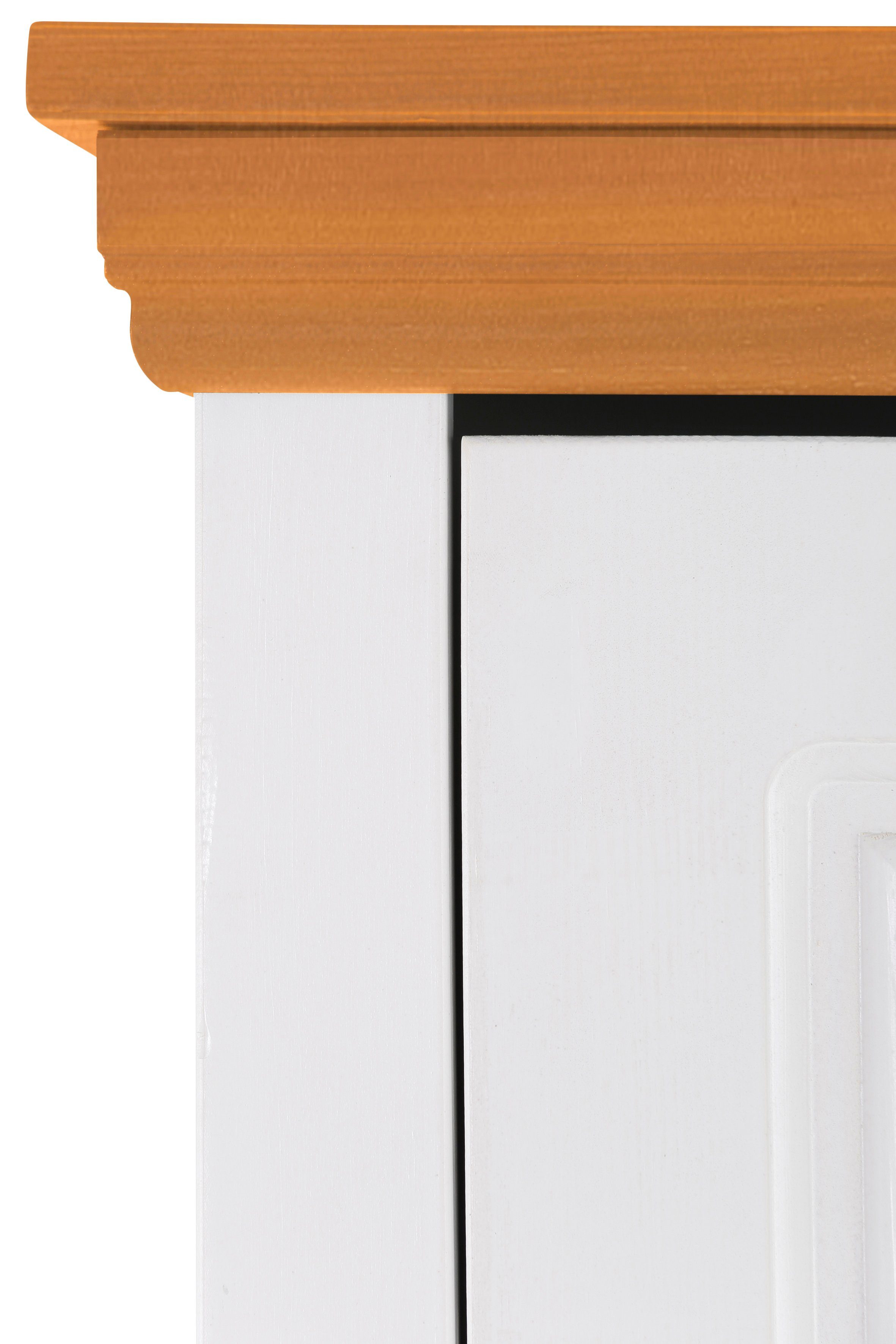 Home affaire Kledingkast Basilico van massieve dennen, fsc®, breedte 67 cm, met kledingstang