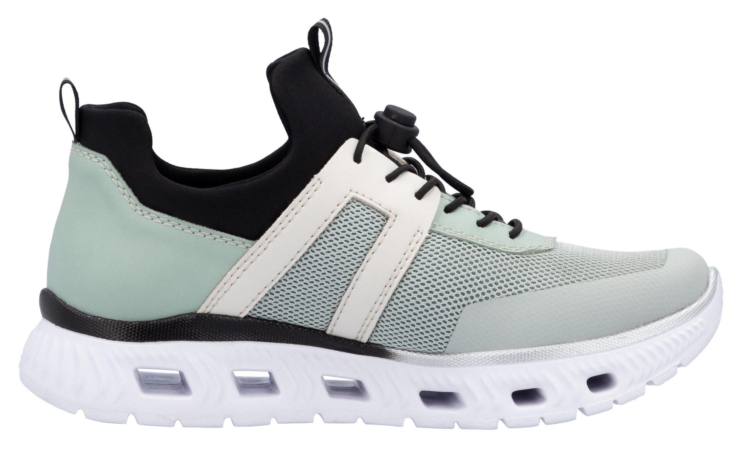 RIEKER Sport Slip-on sneakers Chunky slipper, vrijetijdsschoen in vegan verwerking