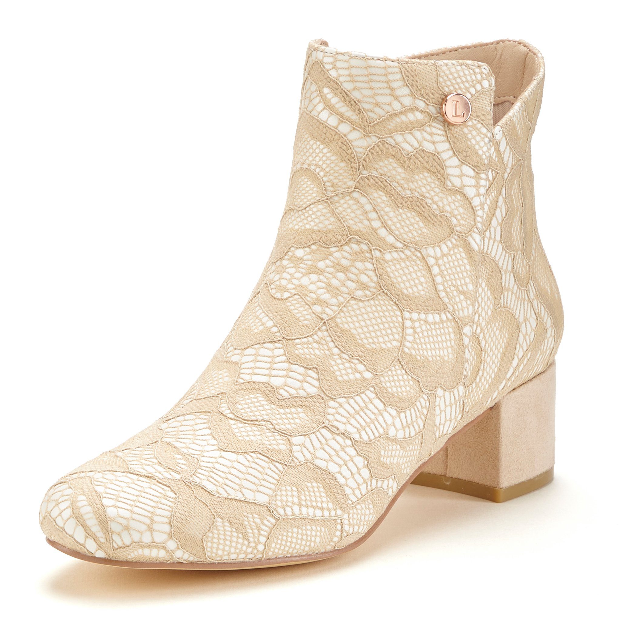 Lascana Laarsjes Laarzen, boots in elegant spitz ontwerp VEGAN